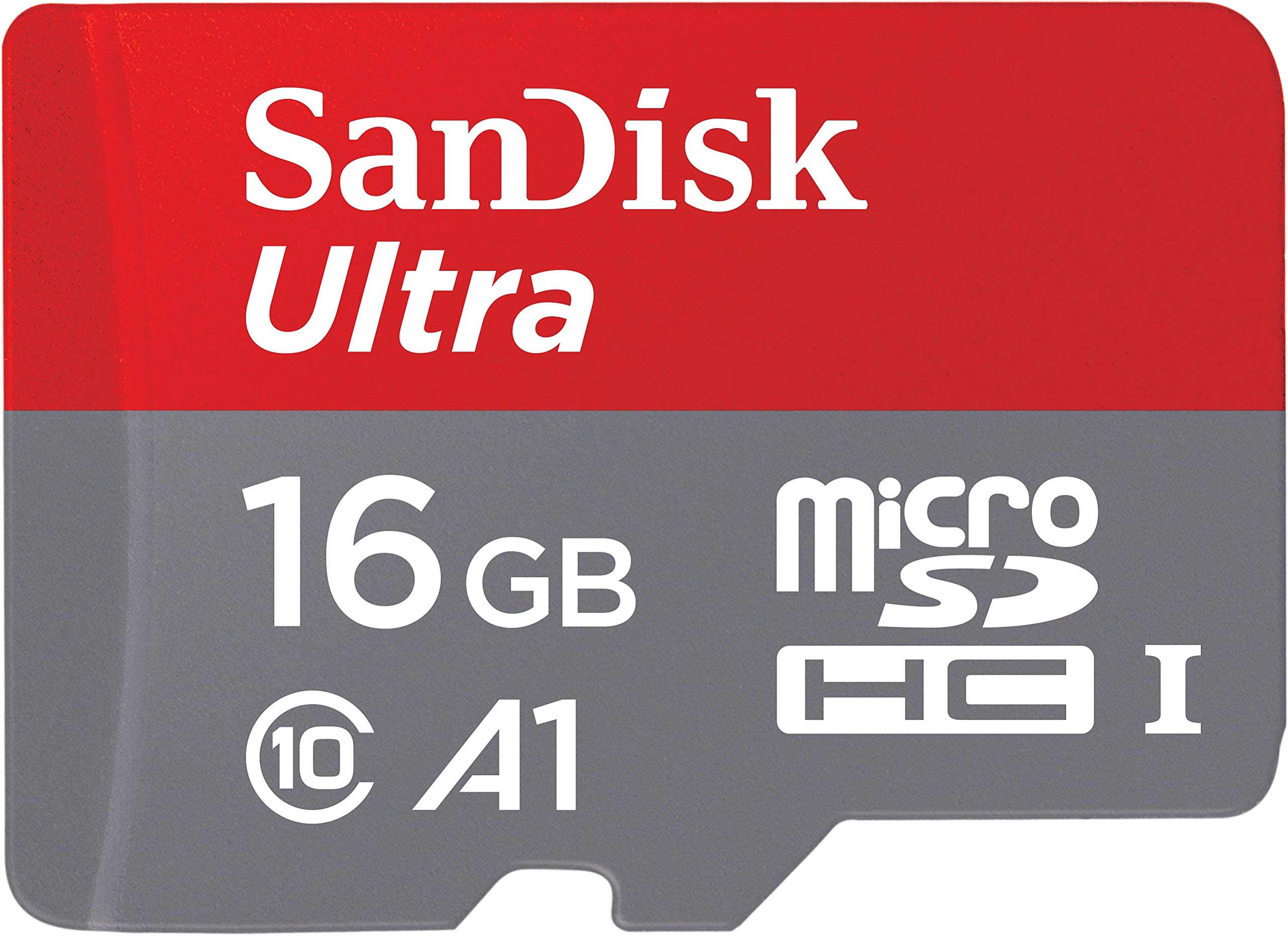 SanDisk 16GB Ultra MicroSDHC Uhs-I Memory Card