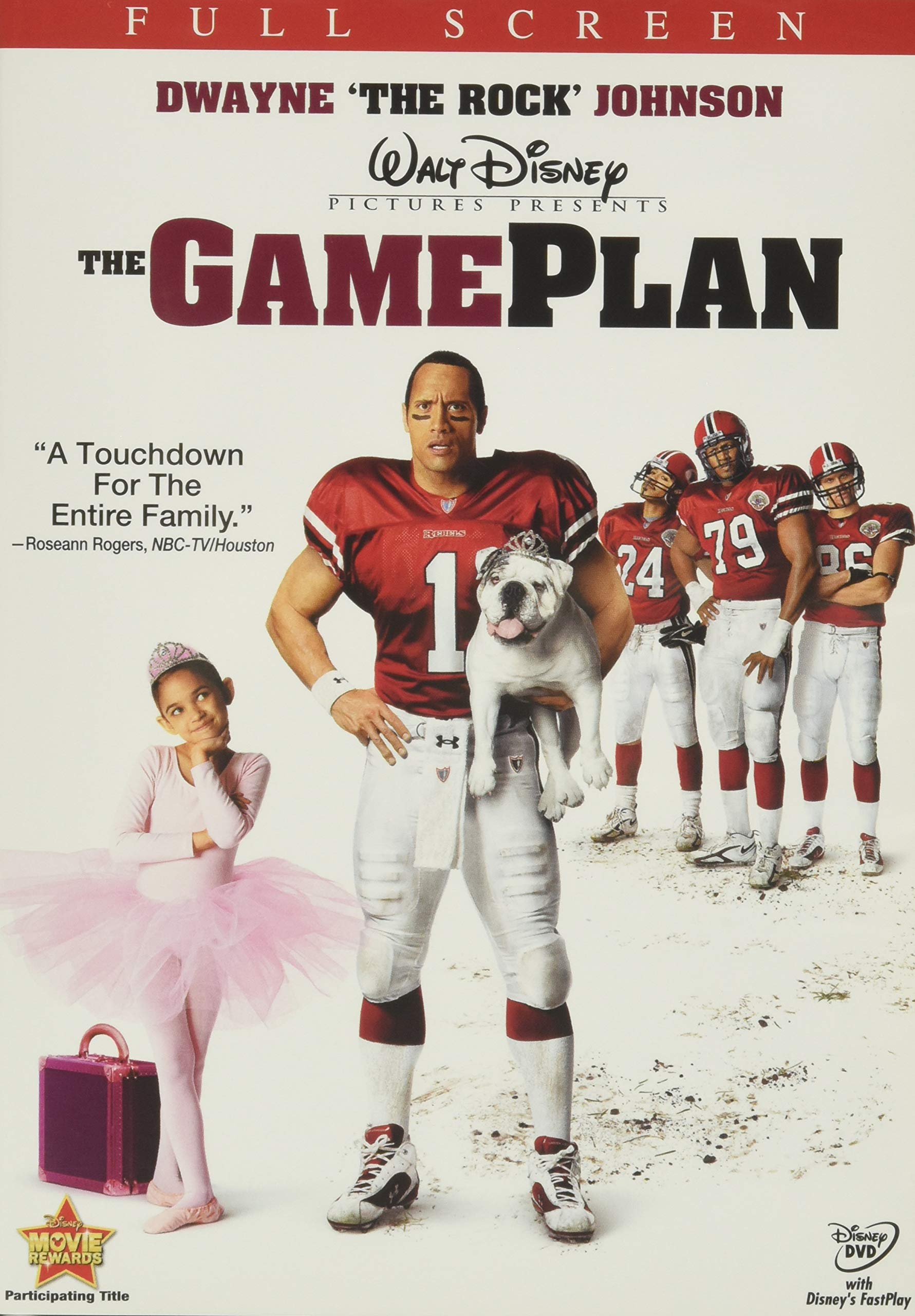 Game Plan FullScreen On DVD With Dwayne Johnson Kyra Sedgwick Morris