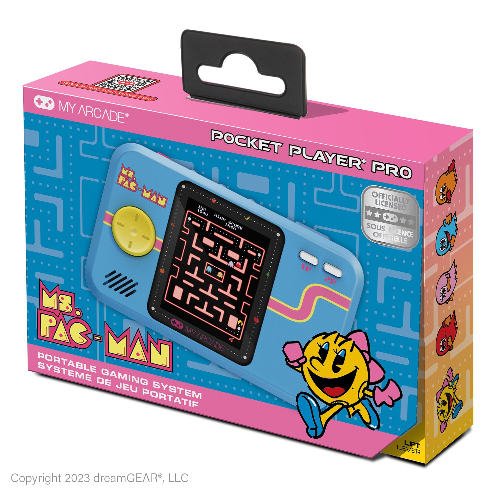 My Arcade Ms Pac-Man Pocket Player Pro: Officially Licensed Fun Retro Game