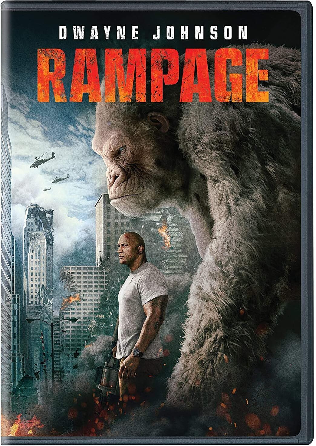 Rampage On DVD With Dwayne Johnson Jeffrey Dean Morgan Naomie Harris