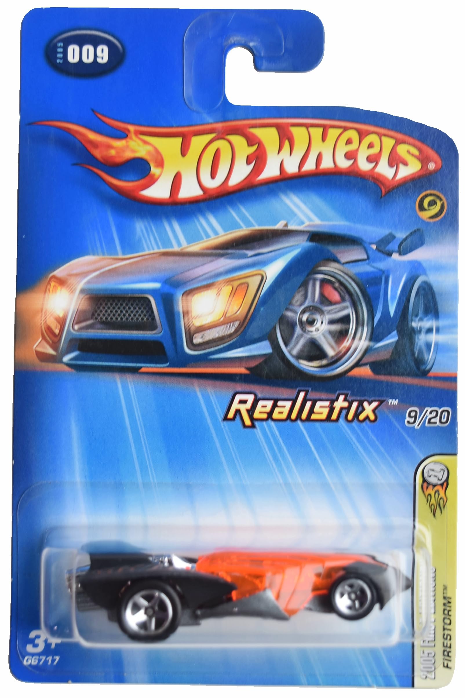 Image 0 of Hot Wheels Firestorm 2005 First Editions Realistix 9/20 Black/Orange 9