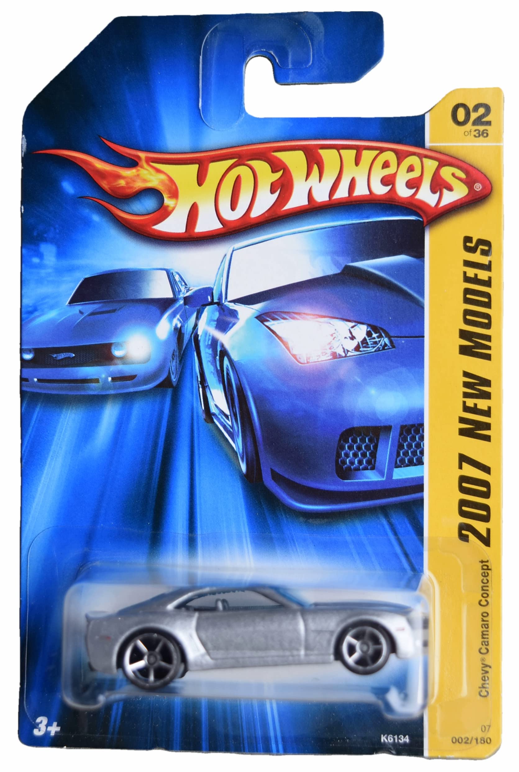 Hot Wheels Chevy Camaro Concept S 2/36 Toy Car Silver