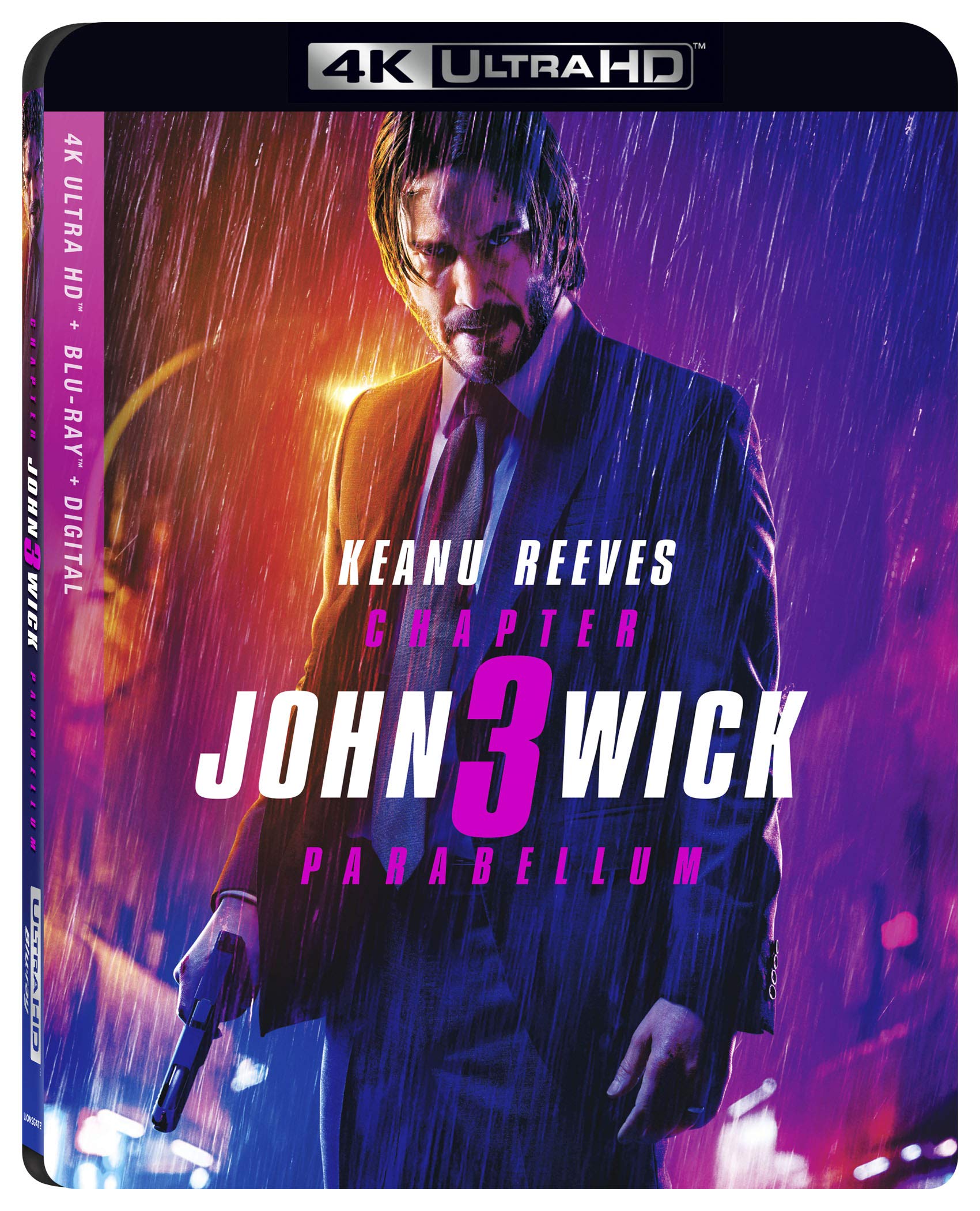 John Wick: Chapter 3 Parabellum 4K 4K UHD On Blu-Ray With Keanu Reeves