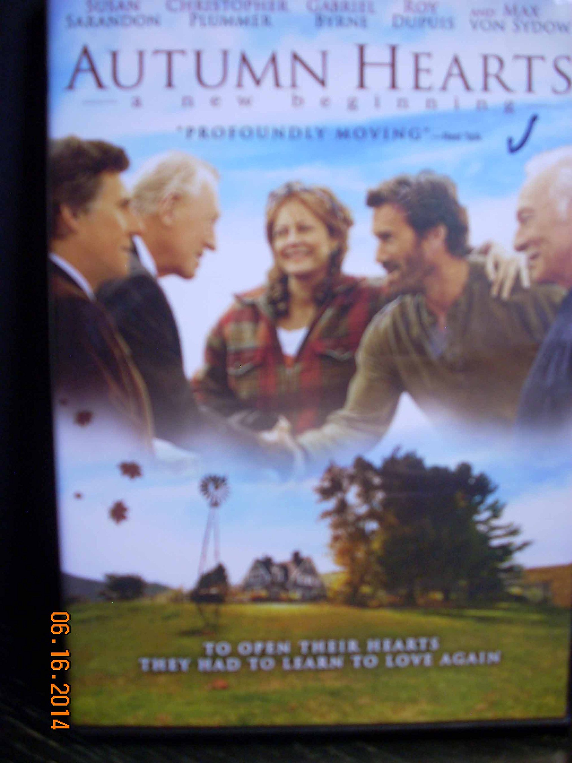 Image 0 of Autumn Hearts: A Beginning On DVD With Susan Sarandon Christopher Plummer Max Vo