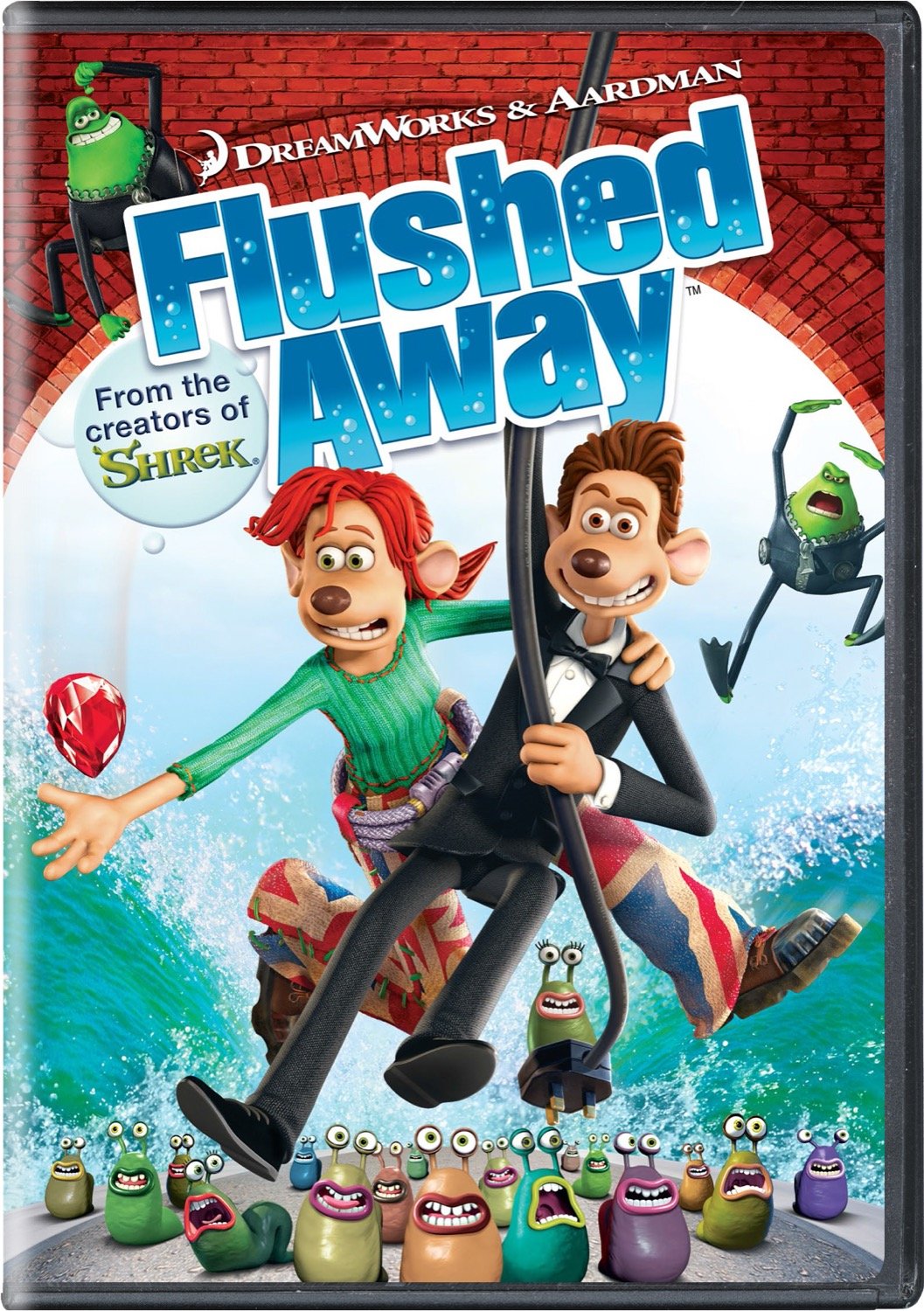 Flushed Away Widescreen On DVD With Hugh Jackman Kate Winslet Andy