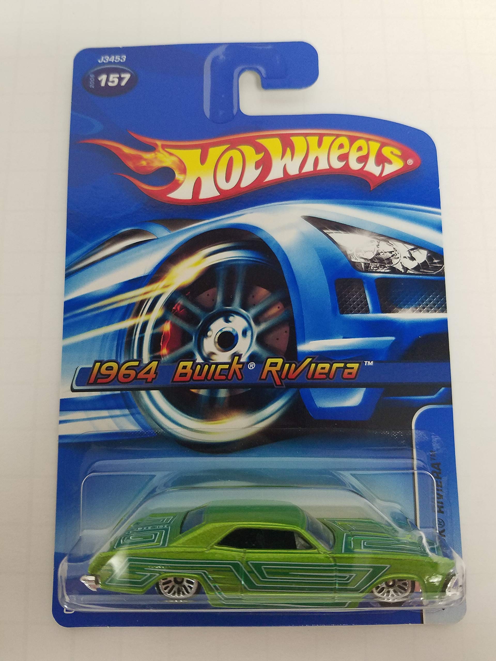 1964 Buick Riviera NO.157 Green Color Hot Wheels 2006 1/64 Scale Diecast Car Toy