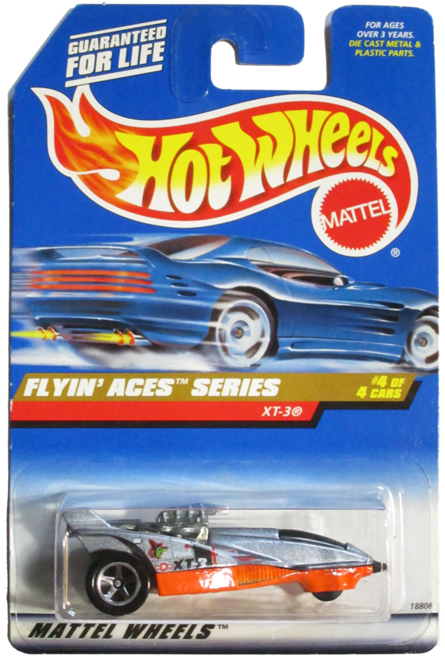 Image 0 of Hot Wheels 1998 Flyin' Aces Series XT-3 4 Of 4 Cars Die Cast Silver