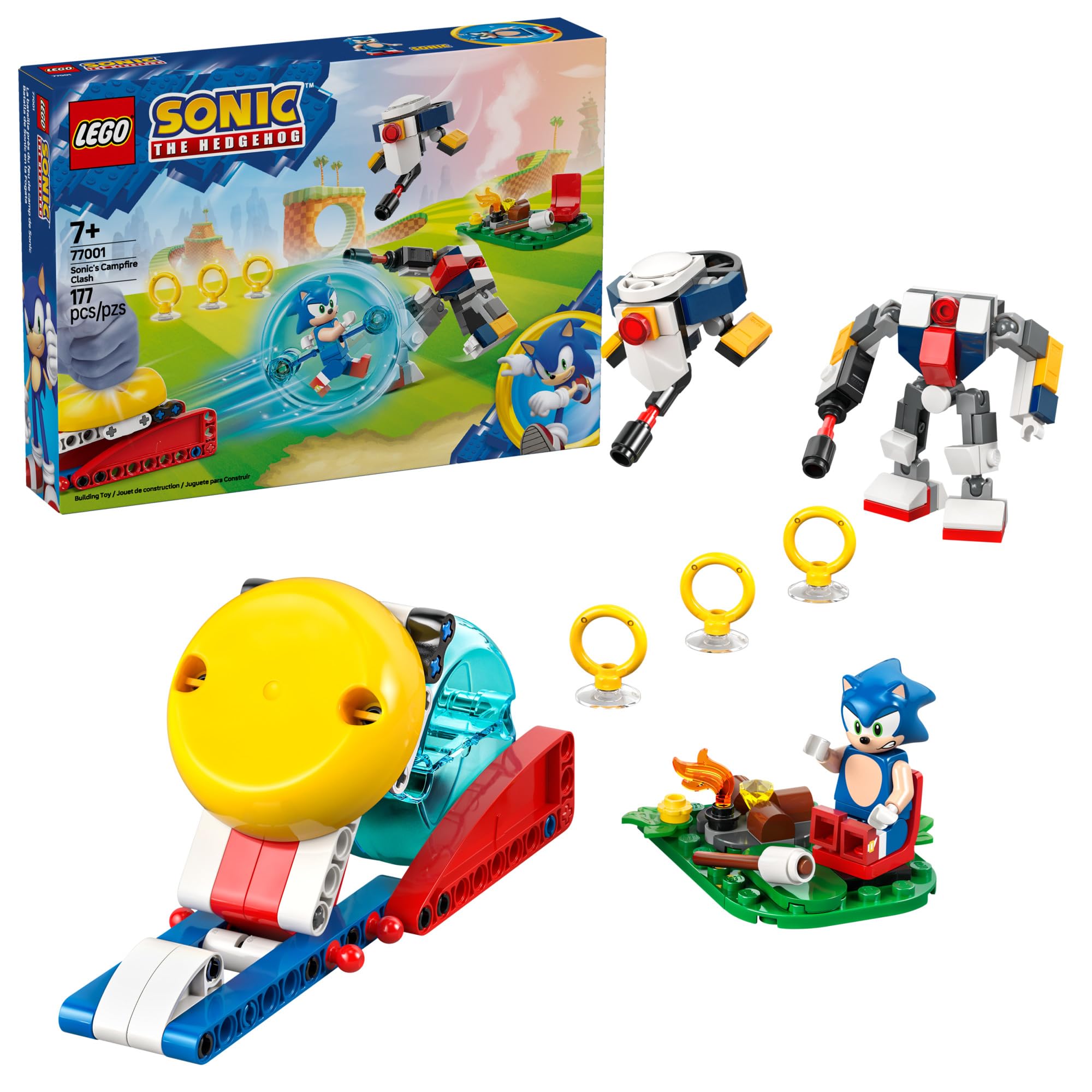 Image 0 of Lego Sonic The Hedgehog Sonic’s Campfire Clash Collectible Toy 77001