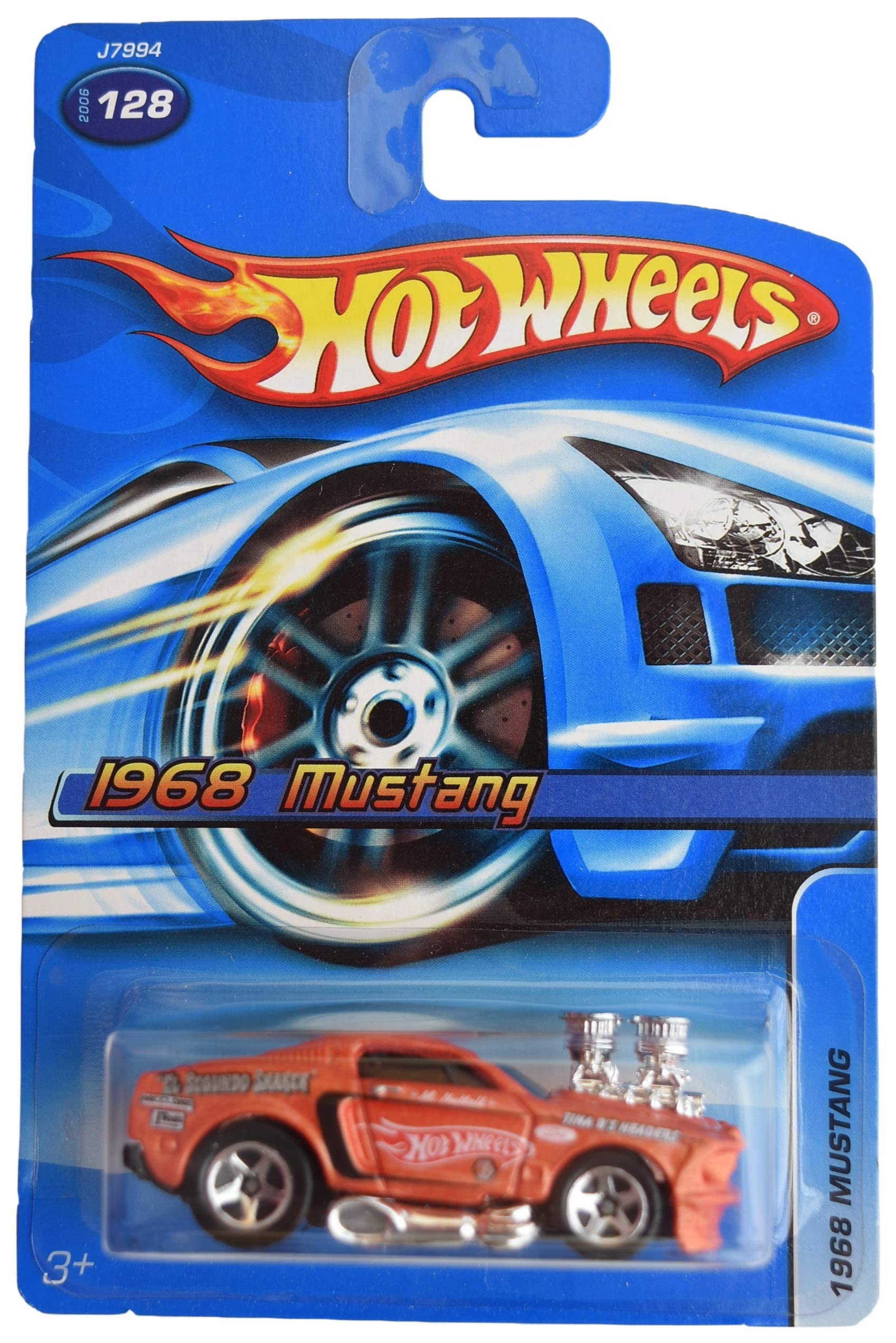 Image 0 of Hot Wheels 1968 Mustang Burnt Orange Collector 128 Toy Car