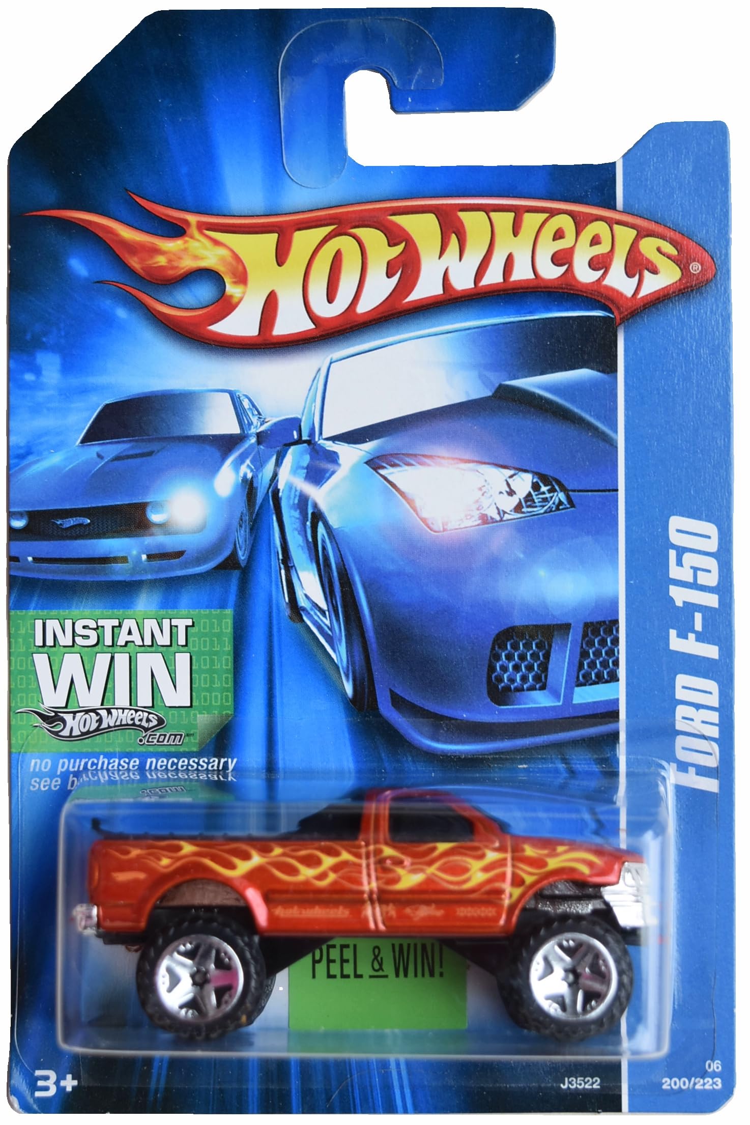 Image 0 of Matchbox Hot Wheels Ford F 150 Instant Win Card Orange 200/223 Toy Car