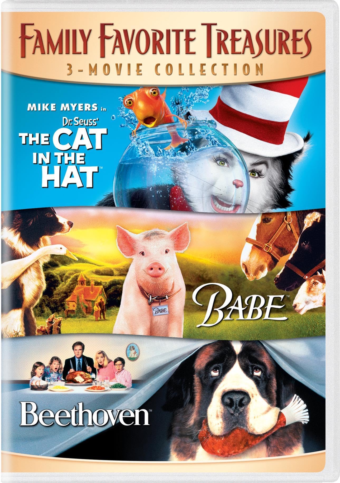 Image 0 of Dr Seuss' The Cat In The Hat / Babe / Beethoven DVD On DVD With Mike