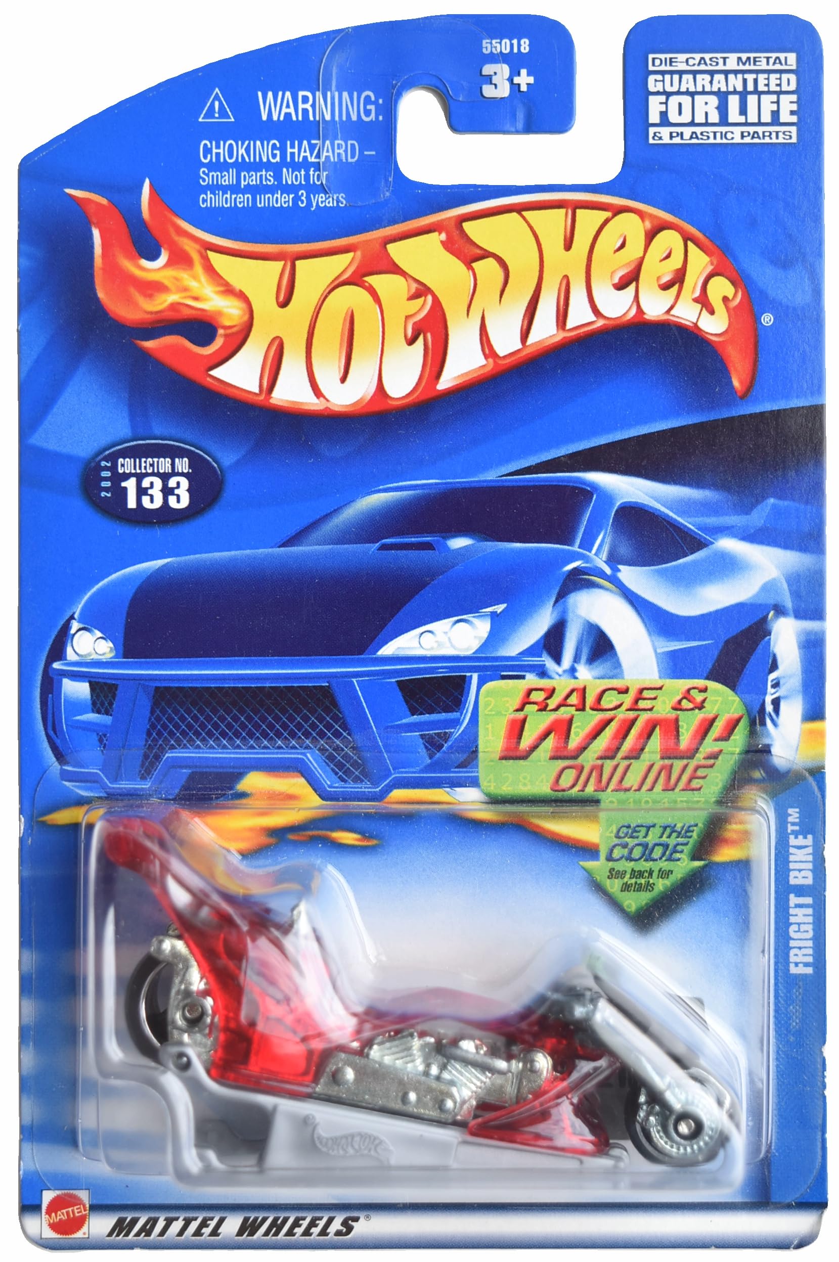 Image 0 of Hot Wheels Fright Bike Red 133 Toy Car
