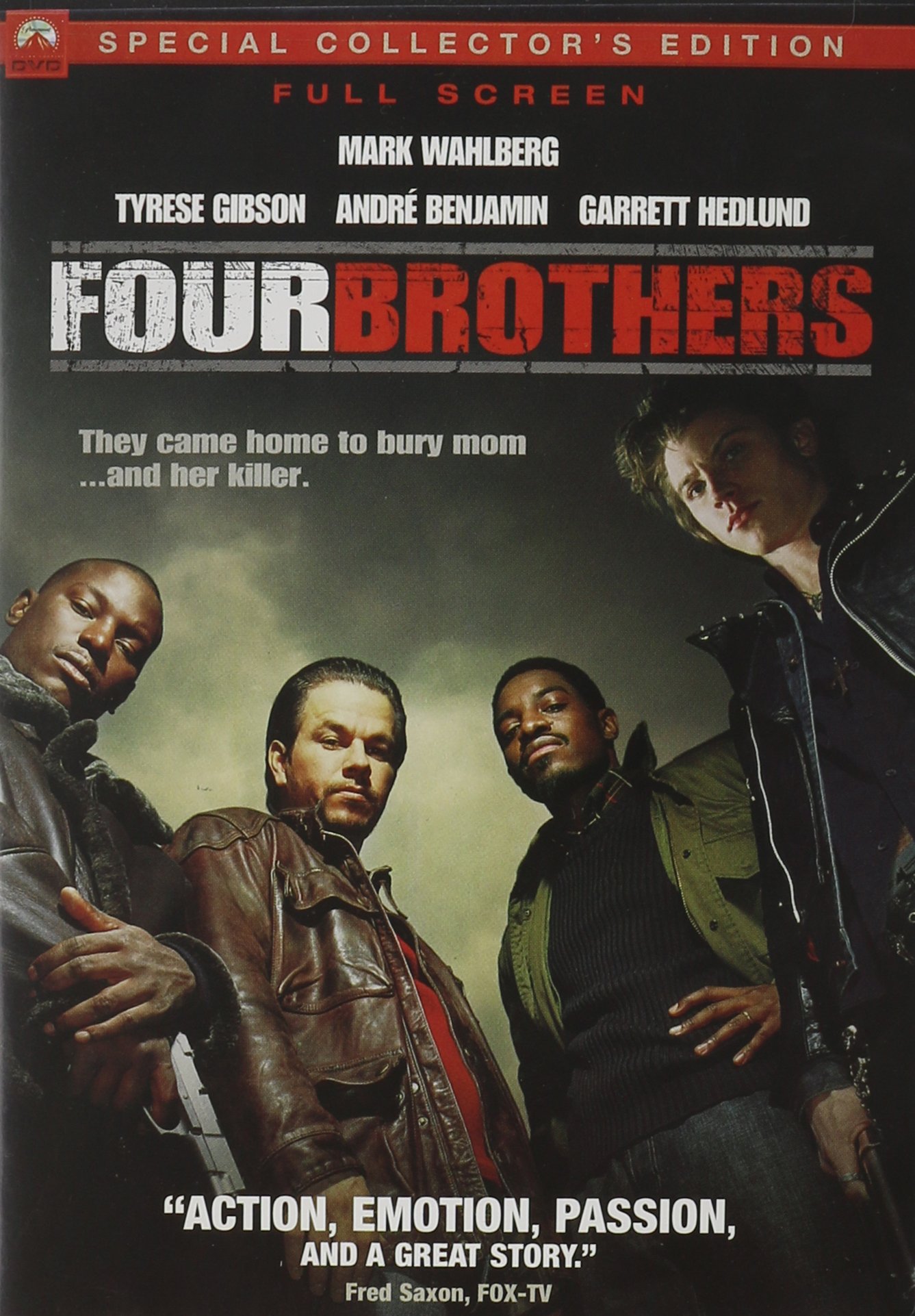 Four Brothers On DVD With Tyrese Gibson Garrett Hedlund Chiwetel