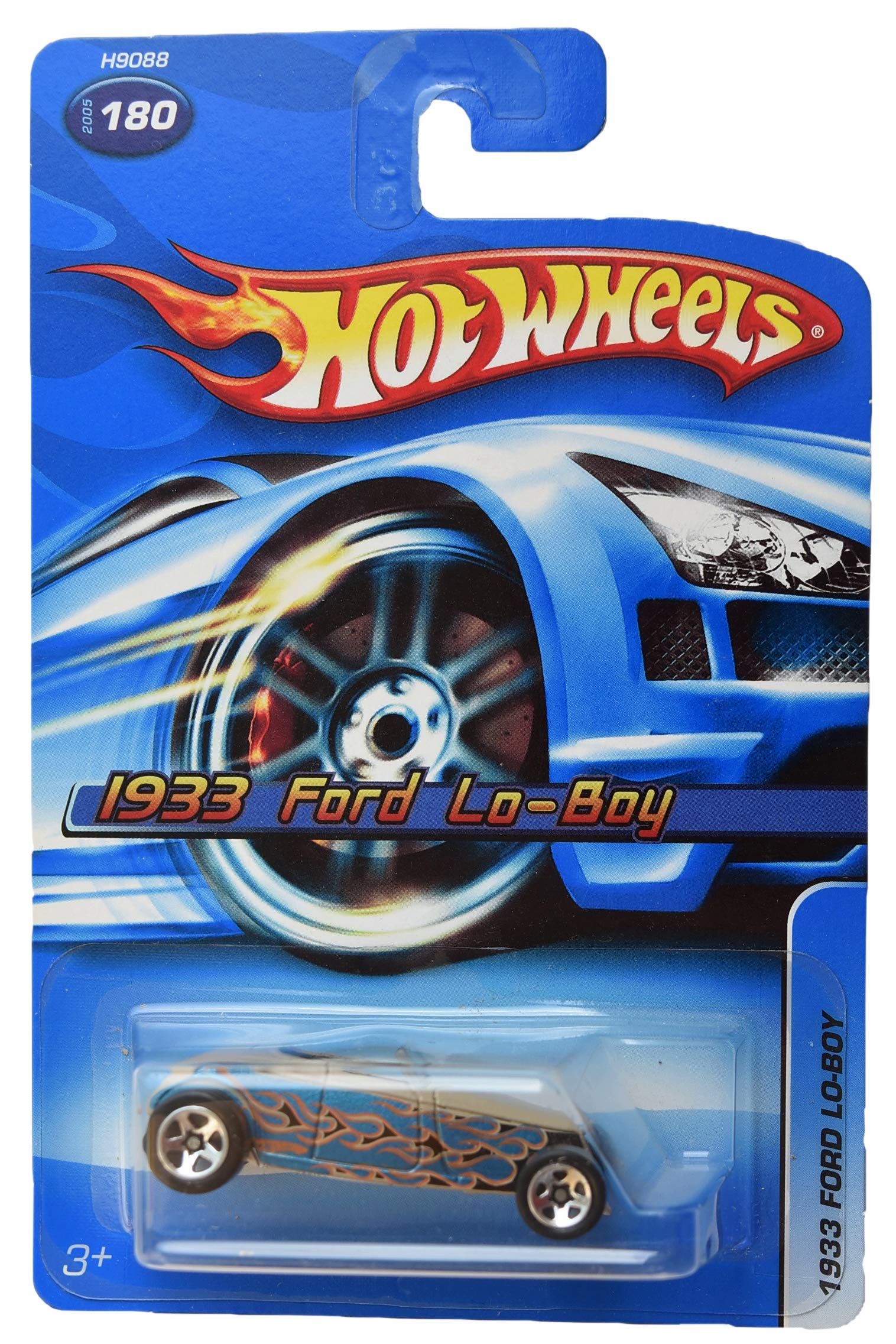 Image 0 of Hot Wheels tan/Blue 1933 Ford Lo-Boy 180 Toy Car