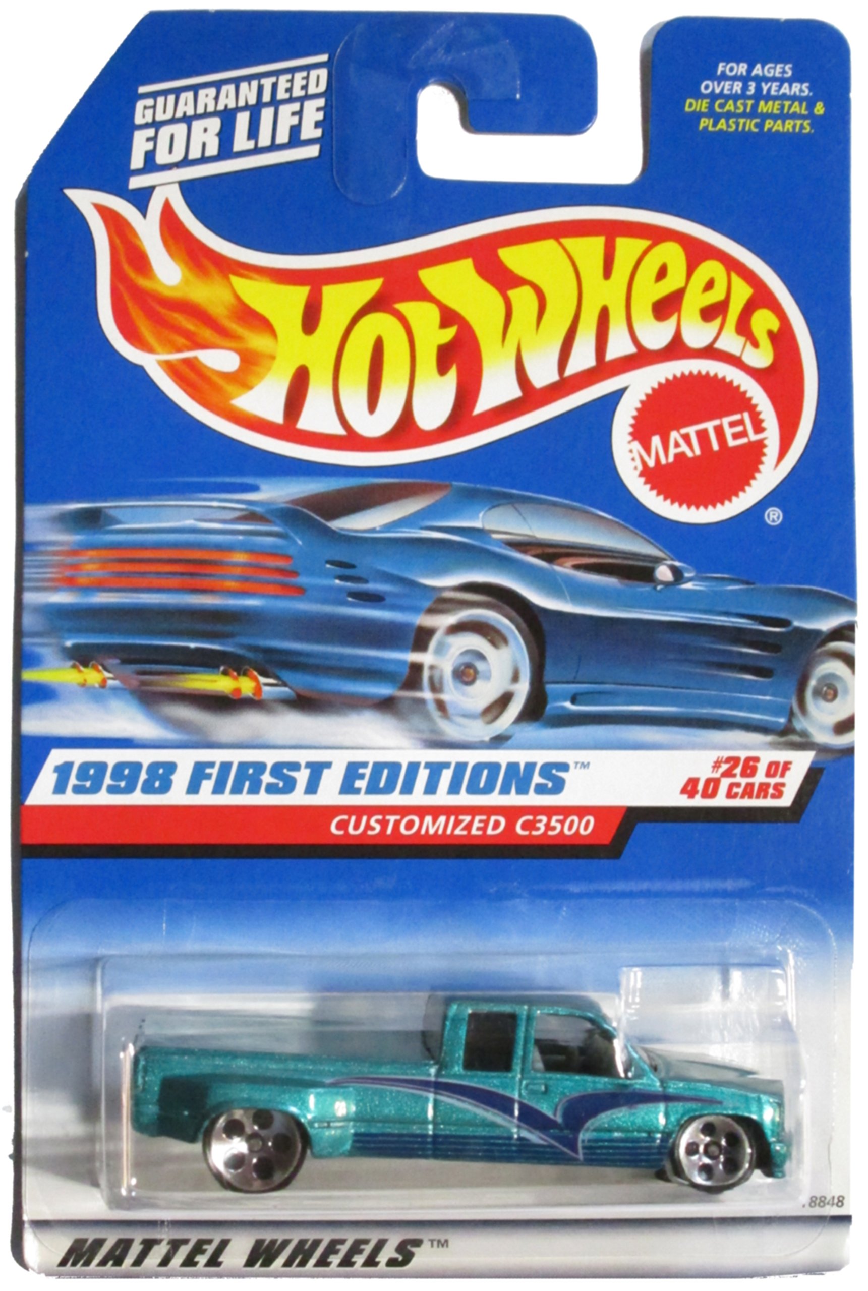 Hot Wheels 1998 First Editions Customized C3500 Chevy Pickup Die Cast