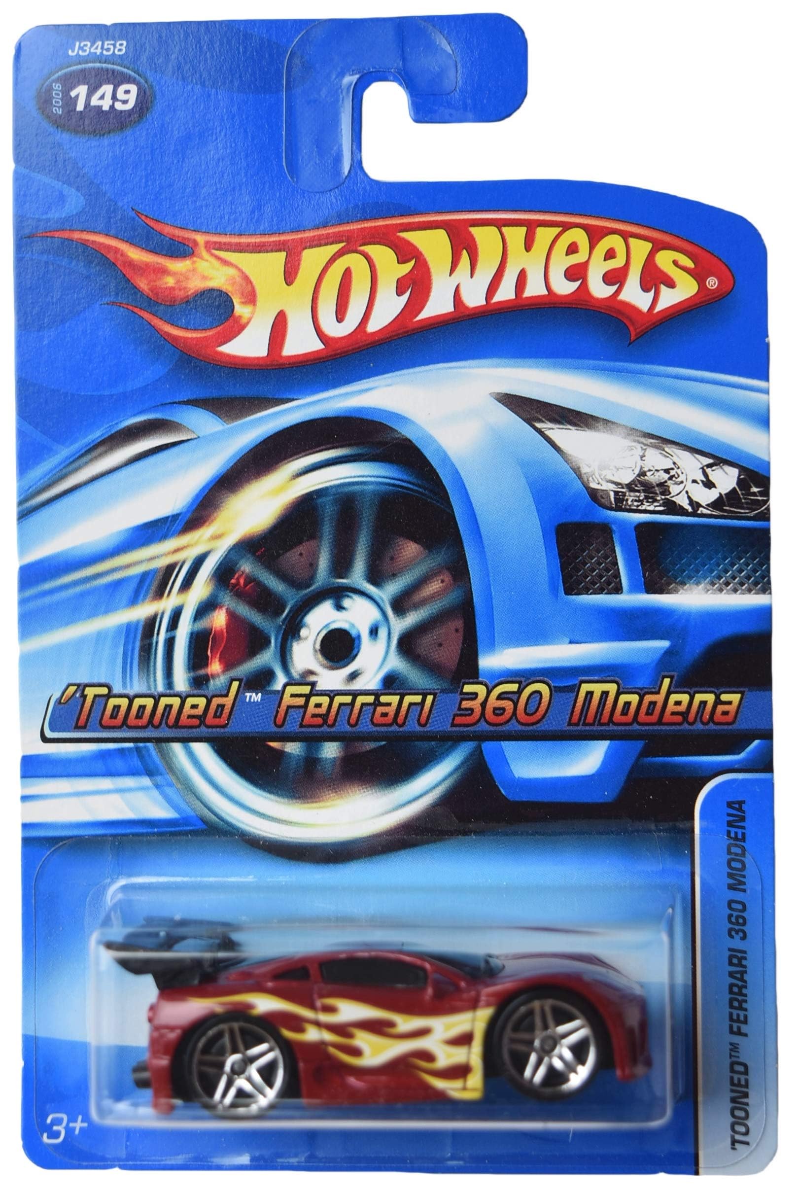 Image 0 of Hot Wheels Tooned Ferrari 360 Modena Red 149 Toy Car