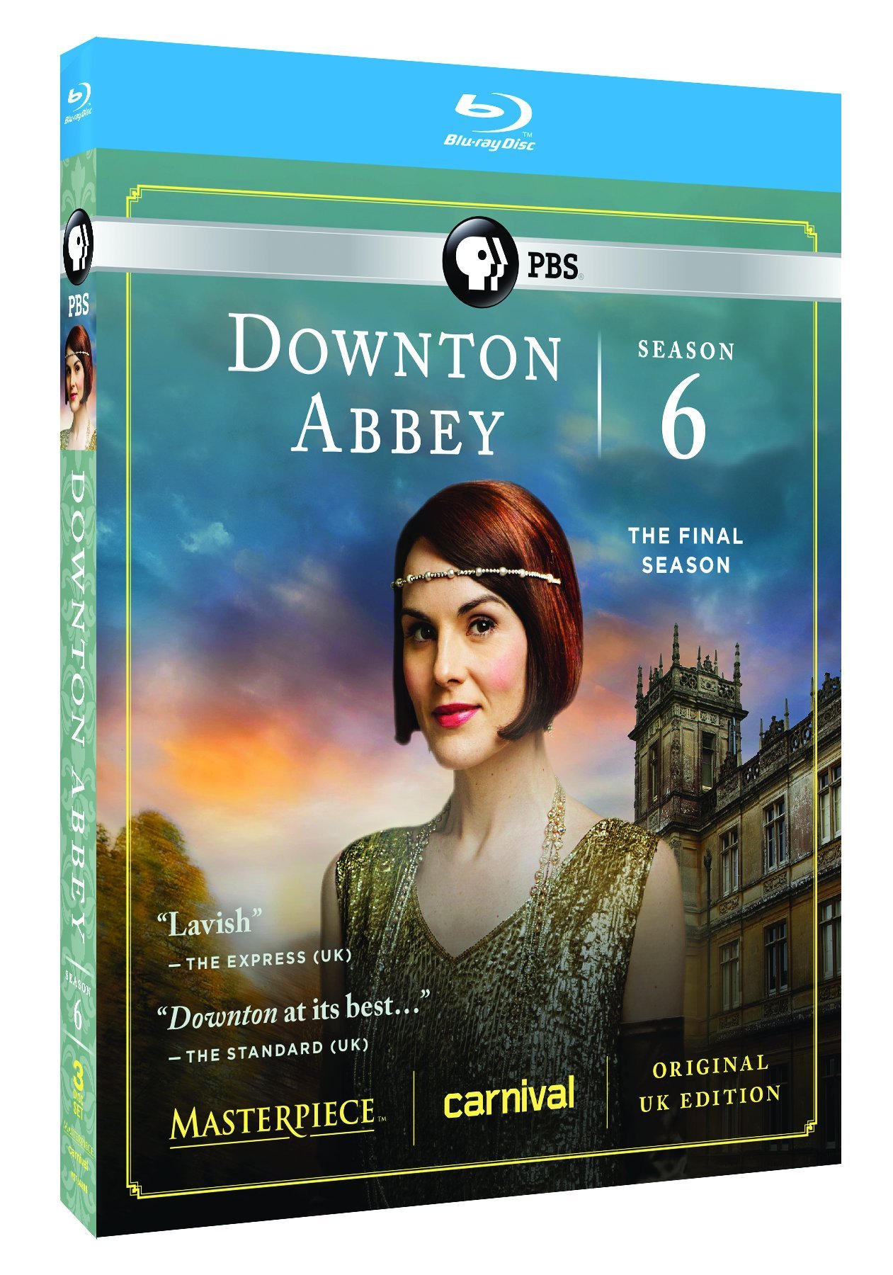Image 0 of Downton Abbey: Season 6 The Final Season On Blu-Ray With Hugh Bonneville Drama