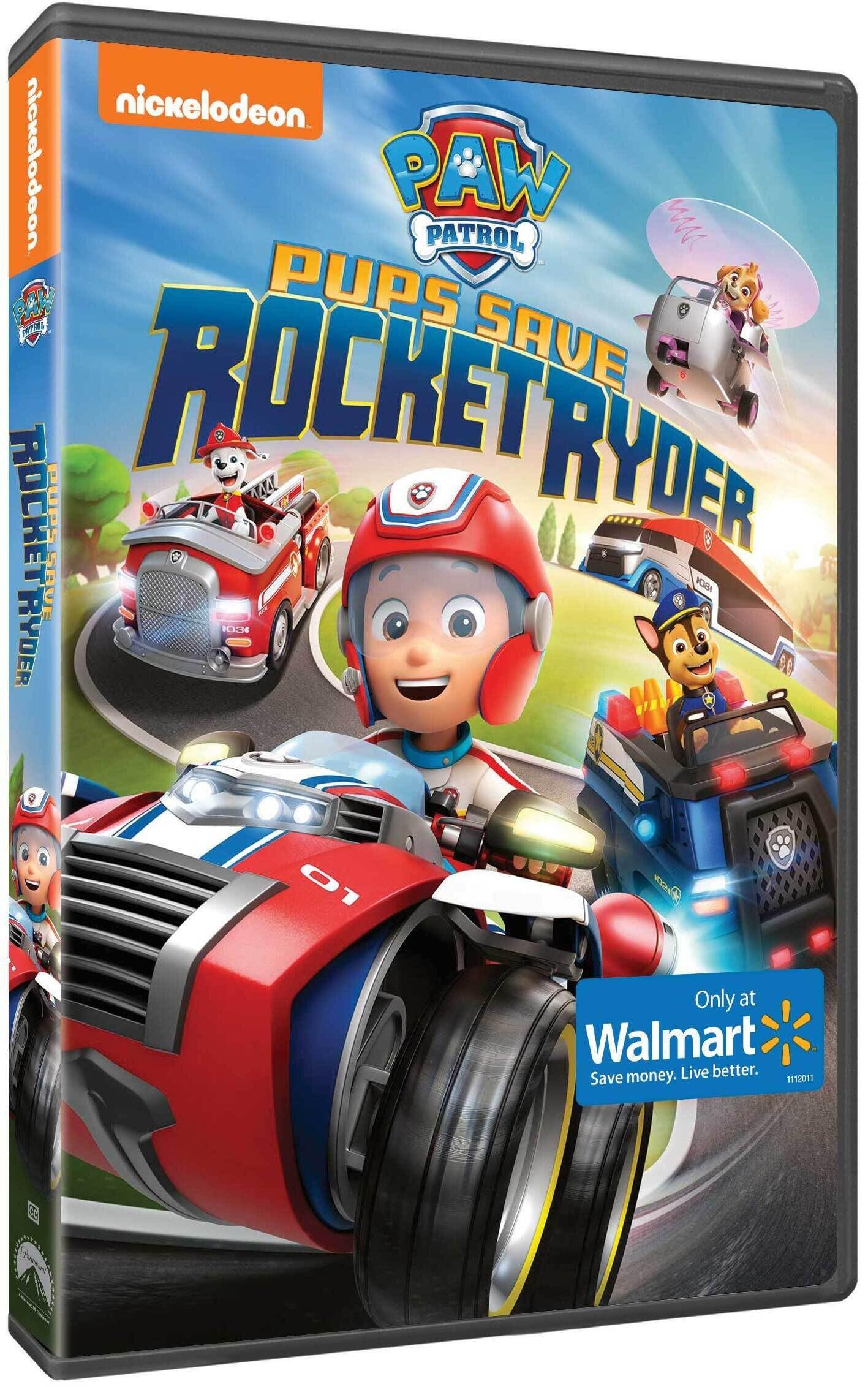 Paw Patrol: Pups Save Rocket Ryder On DVD With Justin Paul Kelly Anime