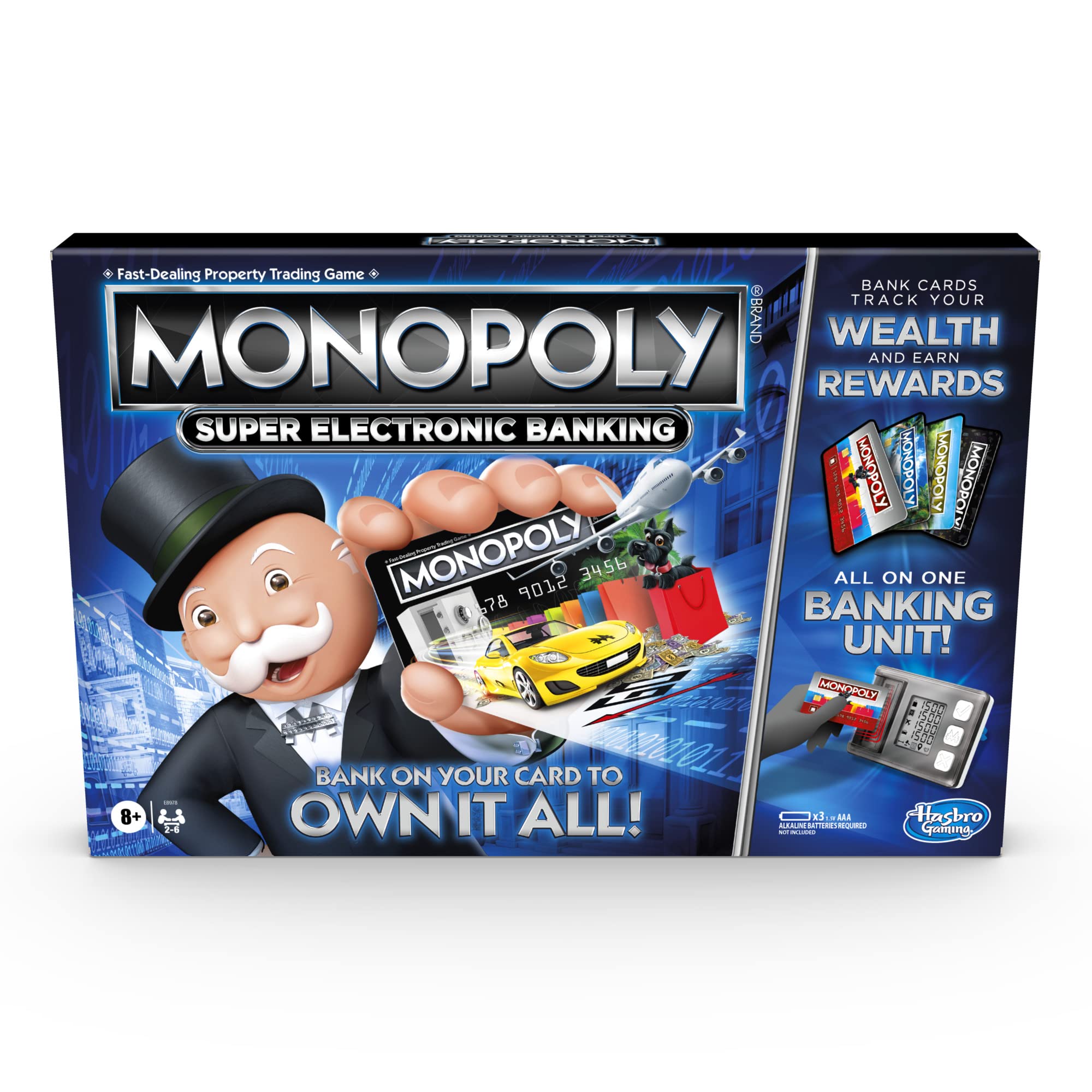 Hasbro Gaming Monopoly Super Electronic Banking Board Game Electronic