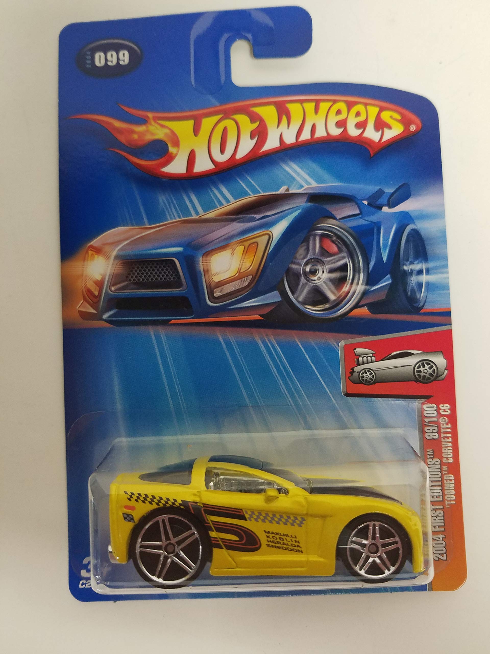 Image 0 of 'Tooned Corvette C6 2004 First Editions 99/100 Hot Wheels Diecast Car