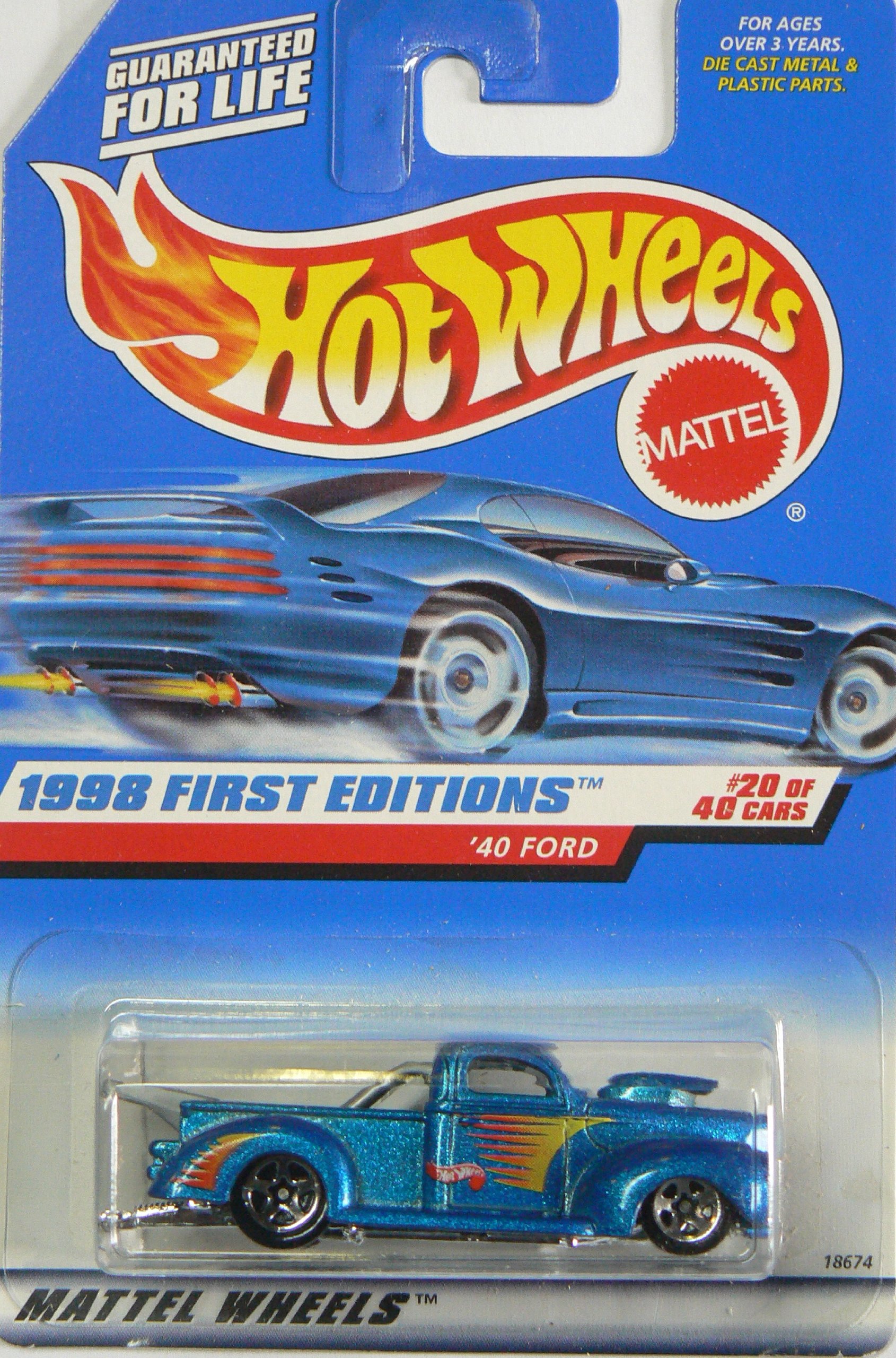 Hot Wheels 1998 First Editions 1940 Ford Pickup Die Cast #20 Of 40
