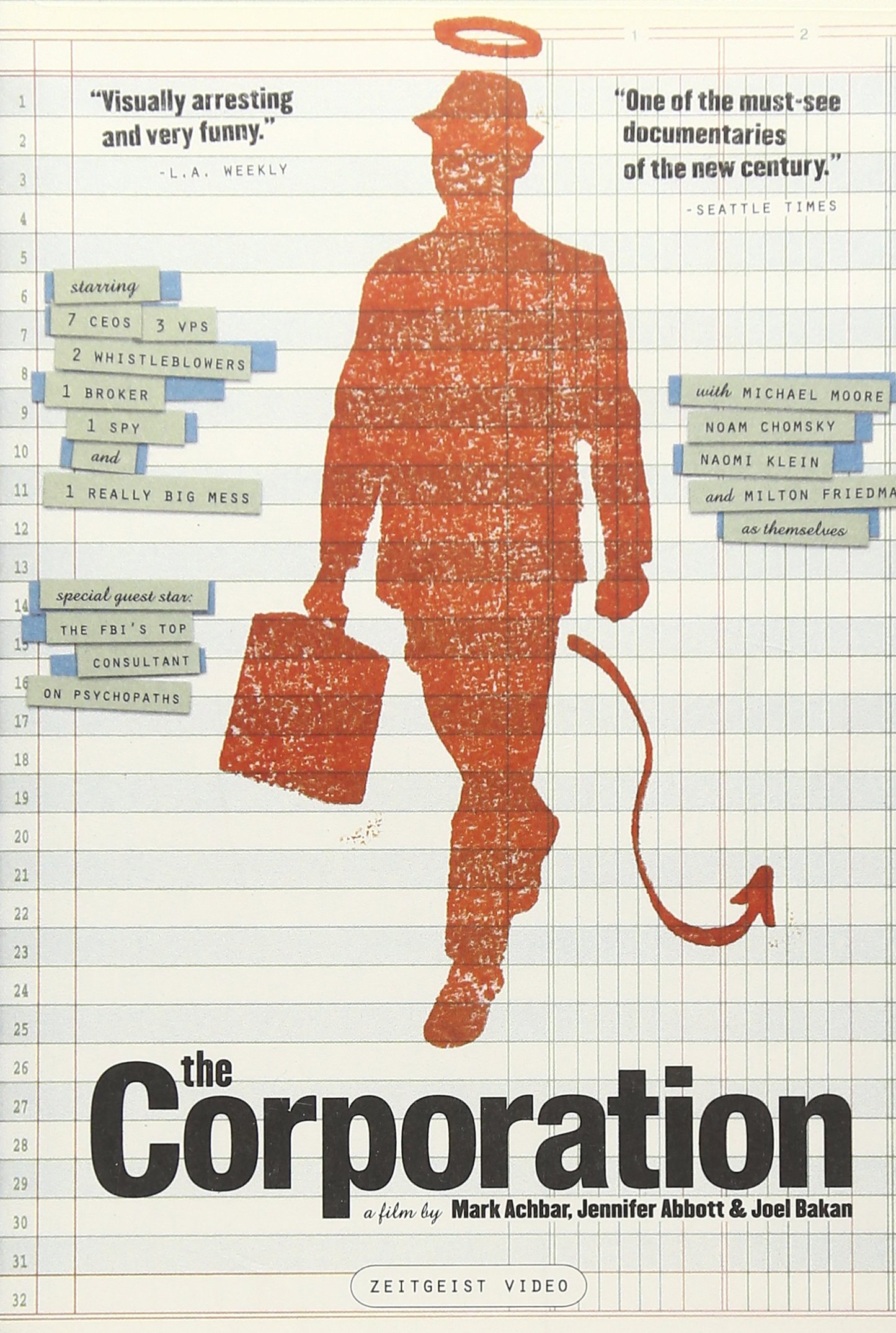 The Corporation On DVD With Milton Friedman Michael Moore Noam Chomsky