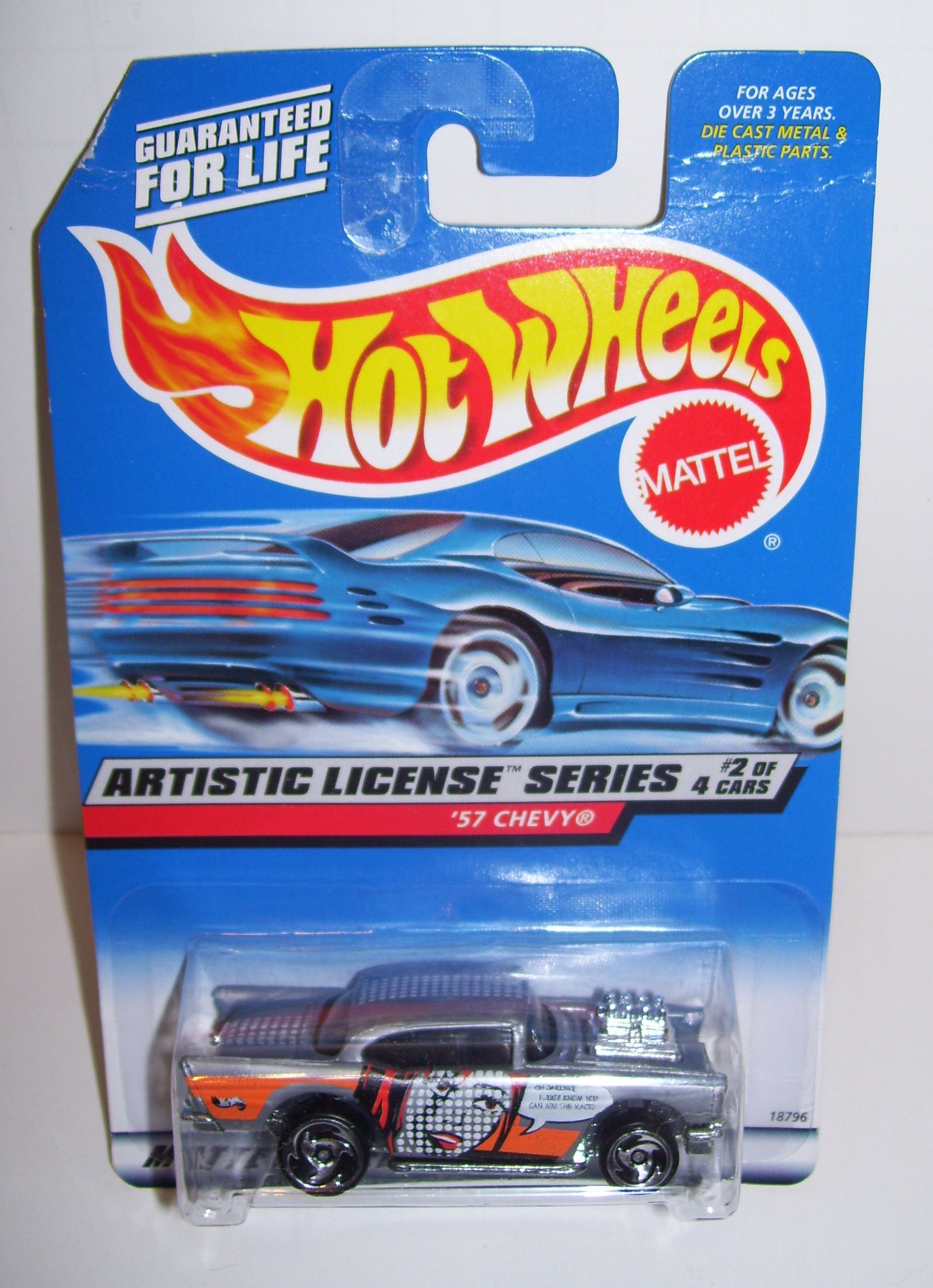 1997 Hotwheels '57 Chevy Artistic License Series Toy Car