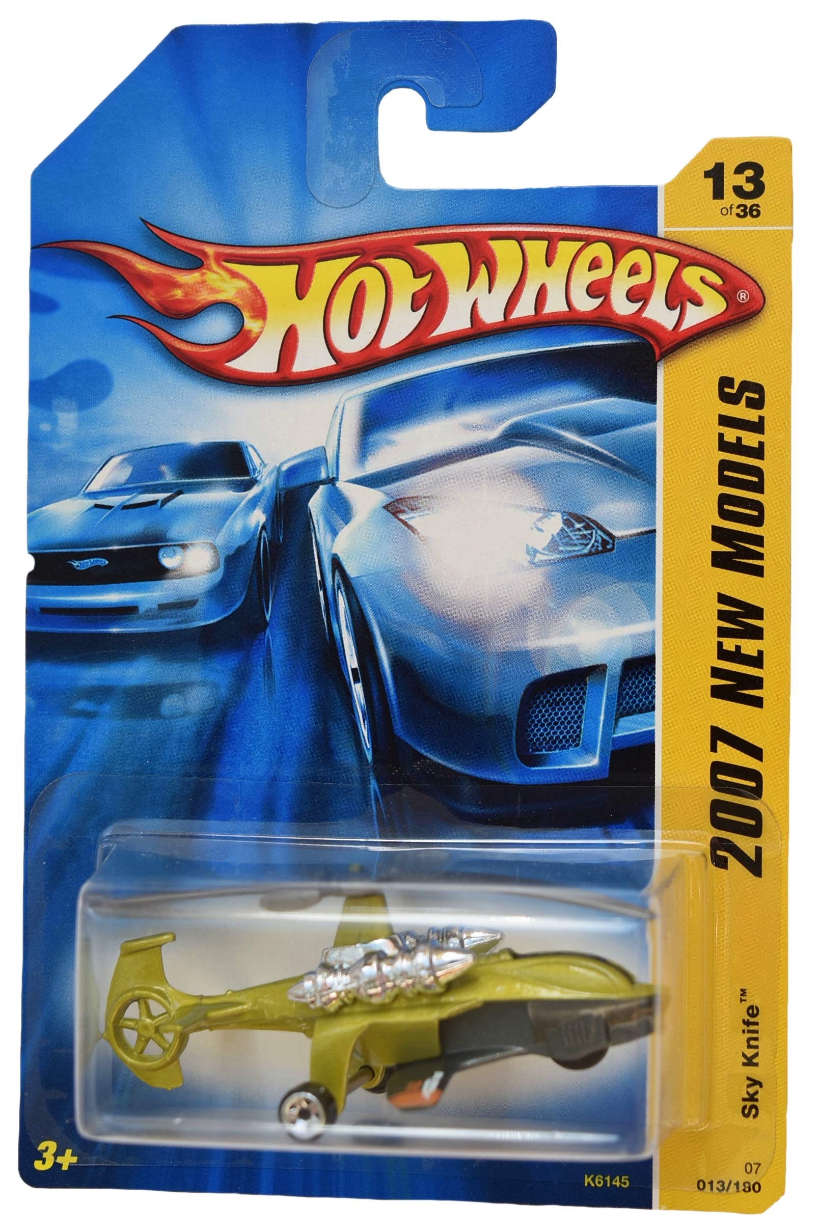 Hot Wheelss 13/36 Sky Knite 13/180 Green Toy Car