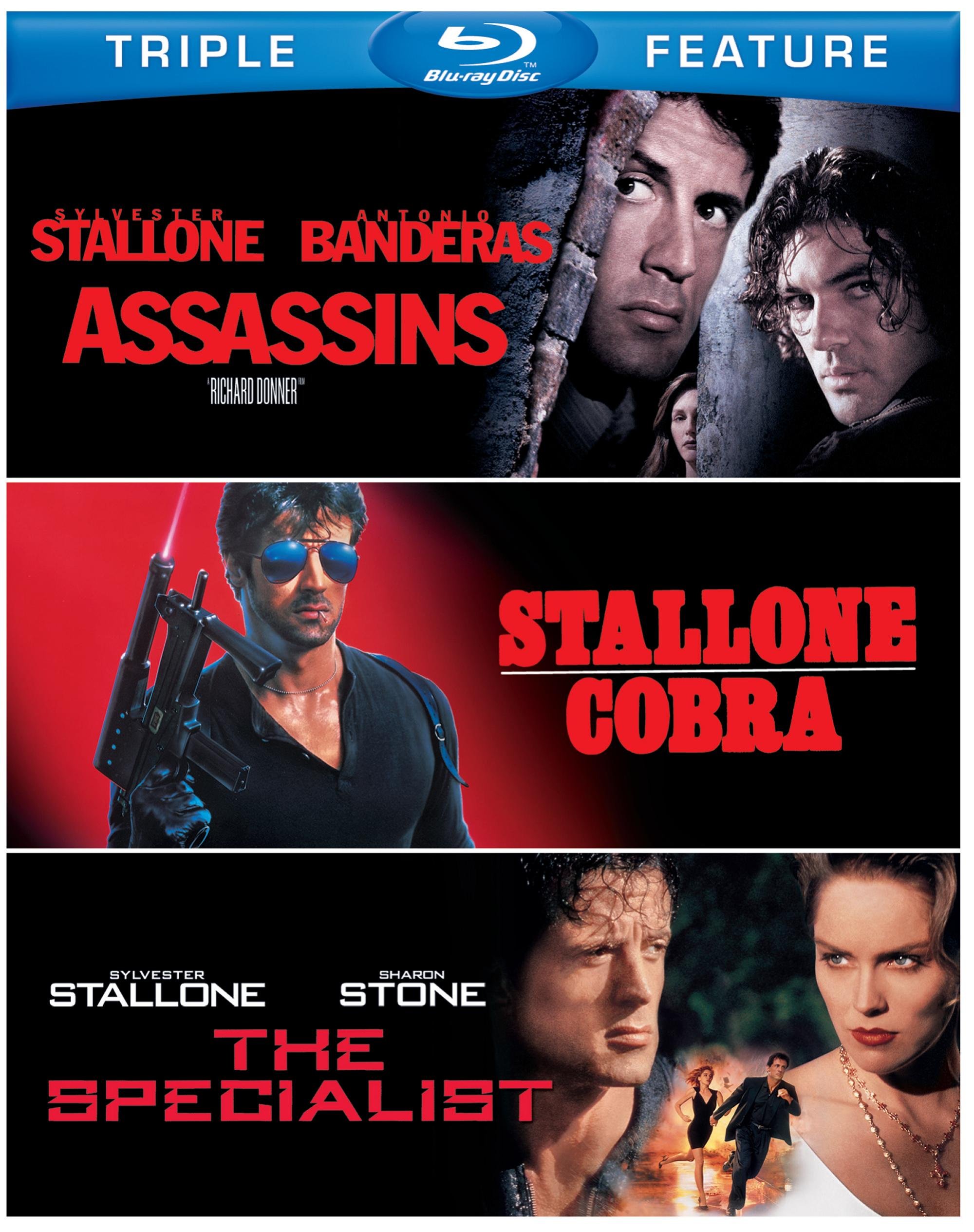 Assassins / Cobra / The Specialist Triple Feature On Blu-Ray Drama