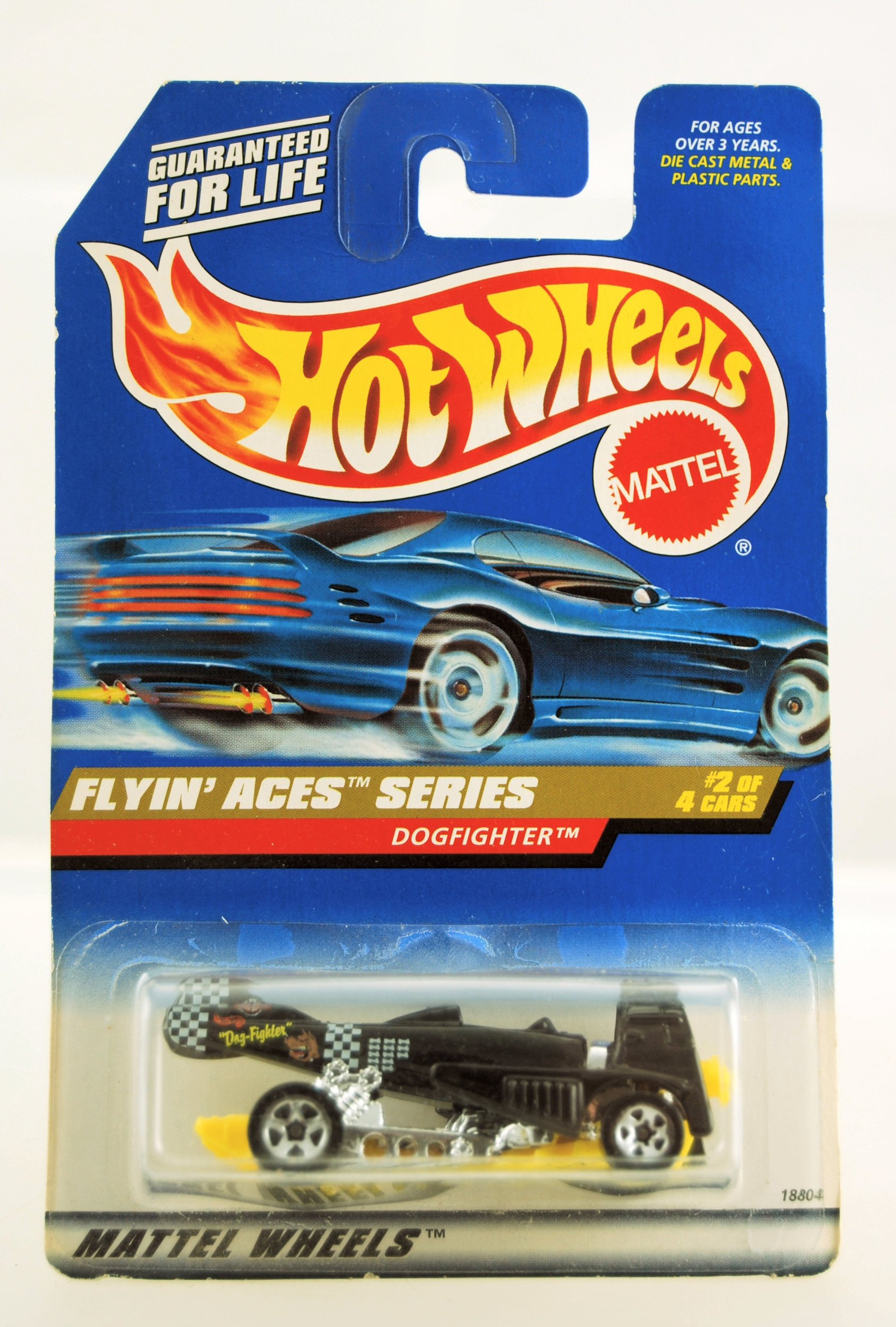 Hot Wheels Flyin' Aces Series Dogfighter 2 Of 4 Black And Yellow Die