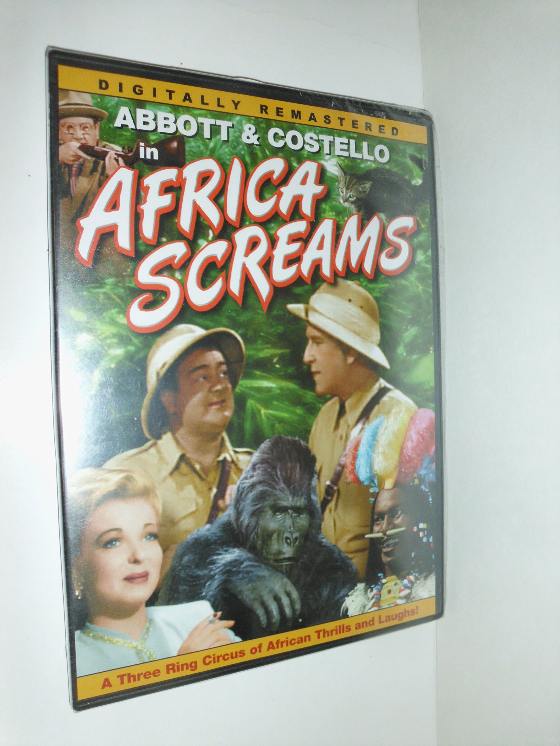 Africa Screams Slim Case On DVD With Bud Abbott Lou Costello Comedy