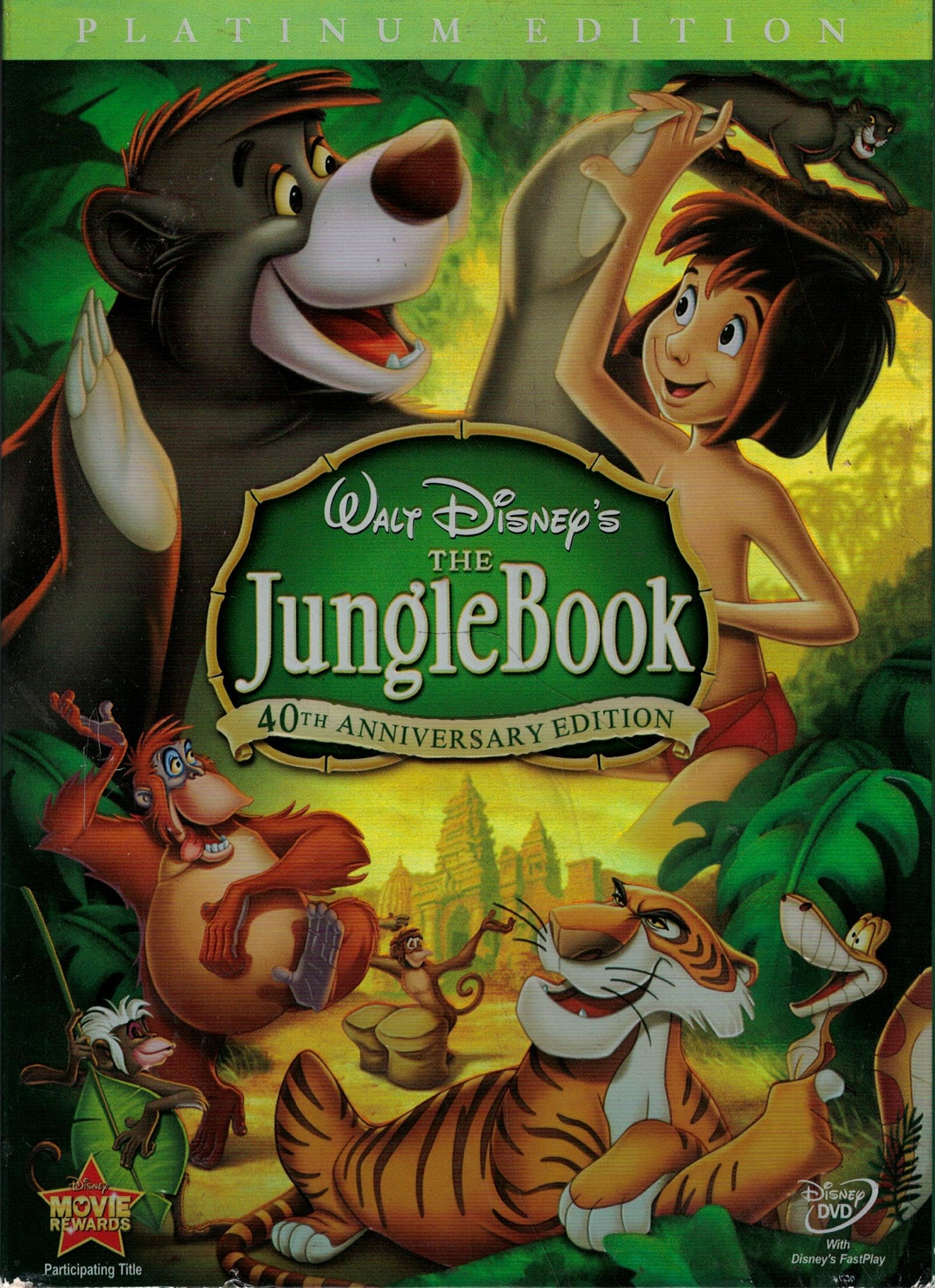 Image 0 of The Jungle Book Two-Disc 40th Anniversary Platinum Edition On DVD With Phil Harr