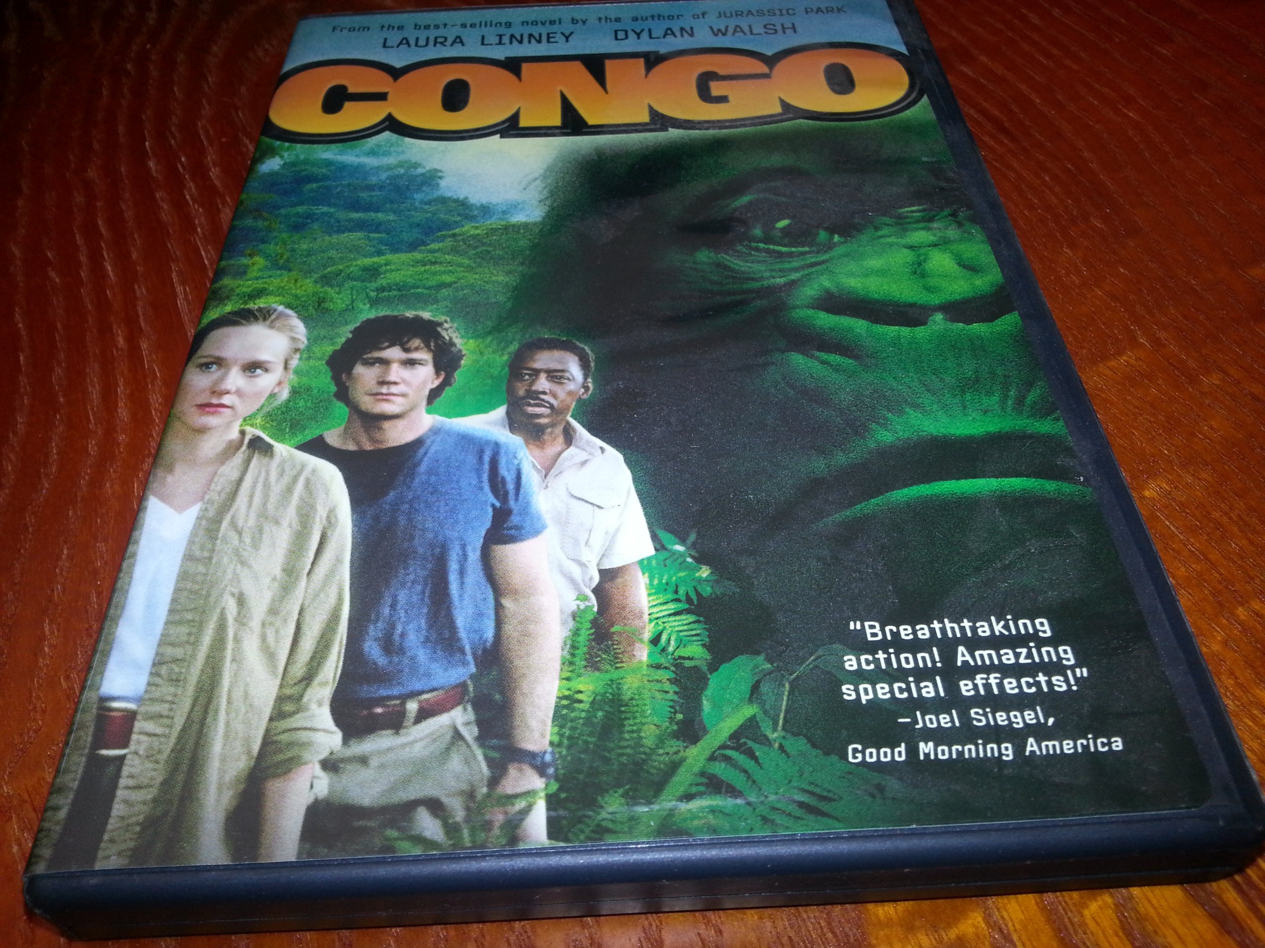 Congo On DVD With Laura Linney Dylan Walsh Ernie Hudson Tim Curry