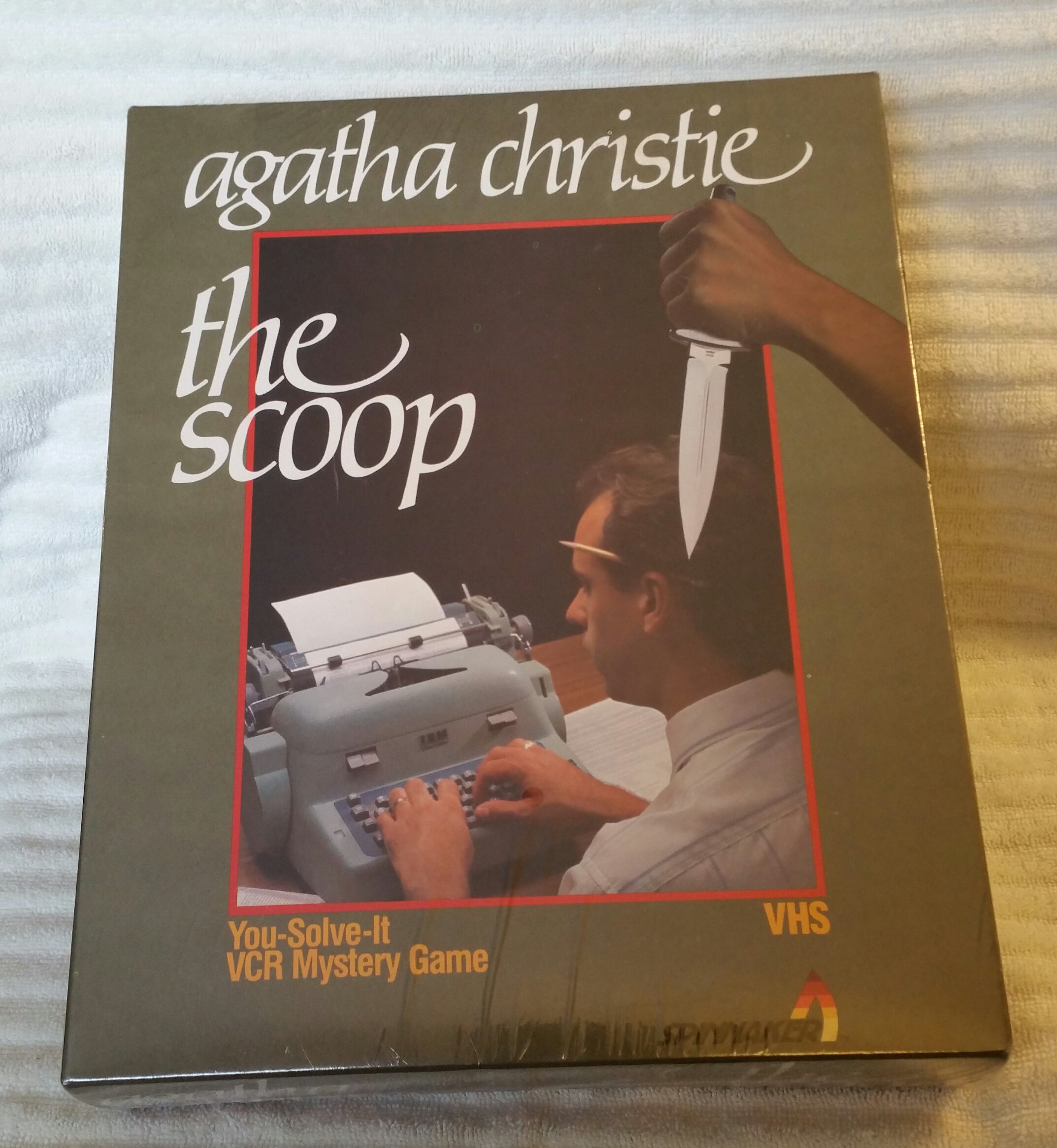 Agatha Christie The Scoop You-Solve-It VCR Mystery Game On VHS