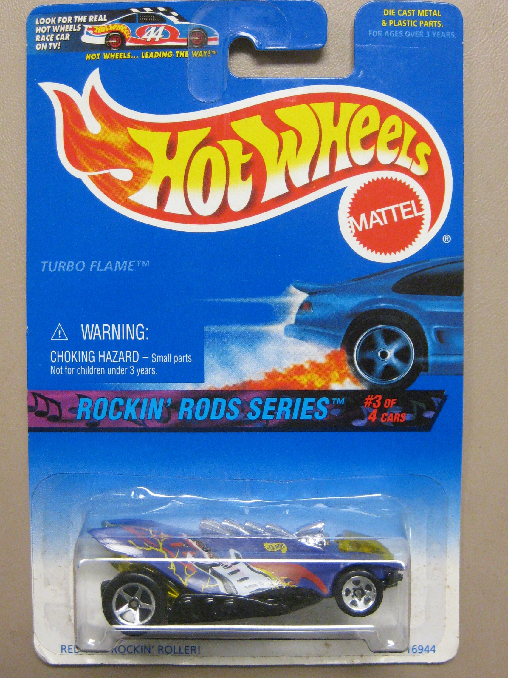 Mattel Hot Wheels Purple Turbo Flame Rockin Rods Series 3 Of 4 571 199