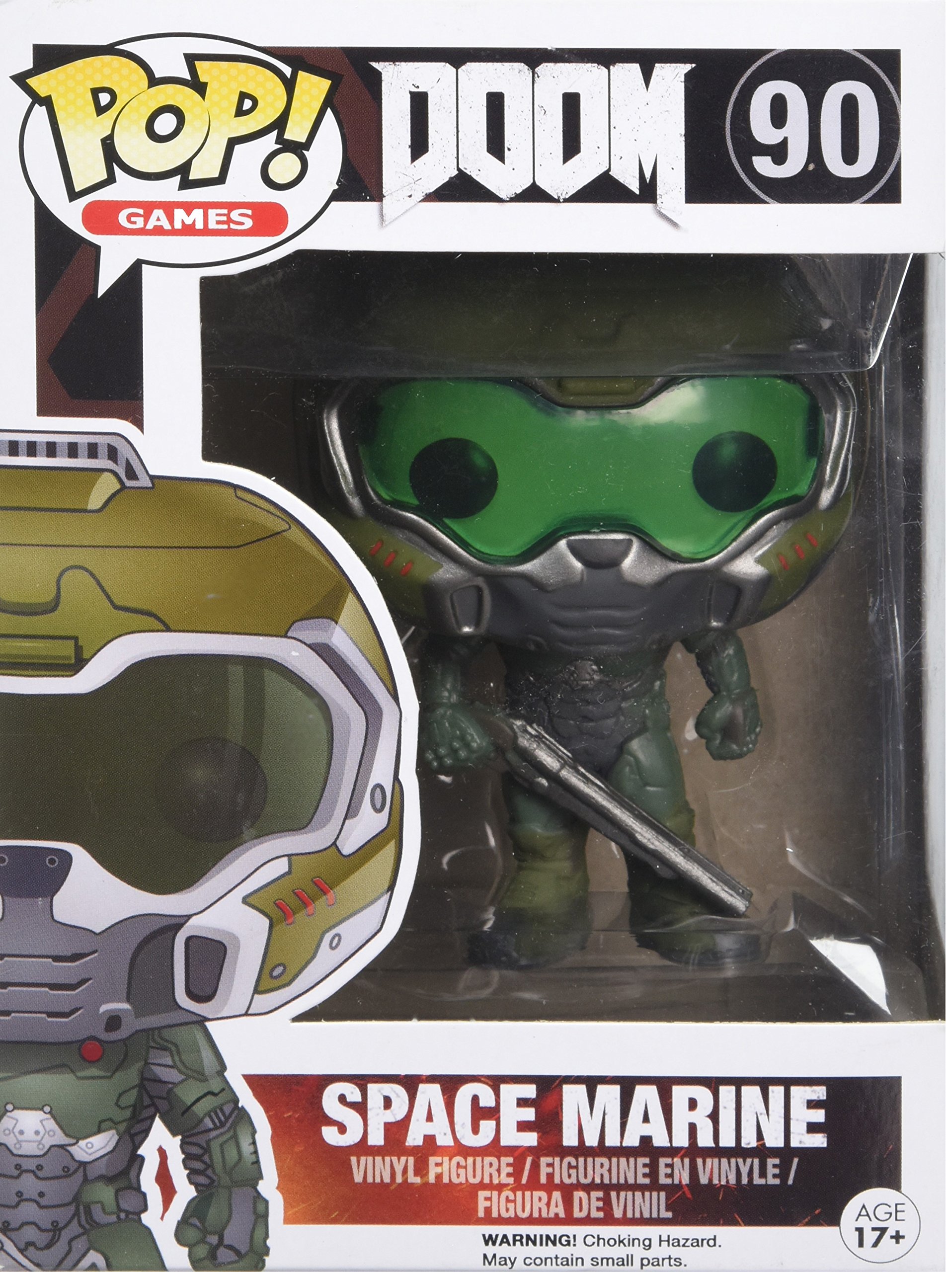 Image 0 of Funko Pop Games: Doom 90 Space Marine Action Figure Collectible