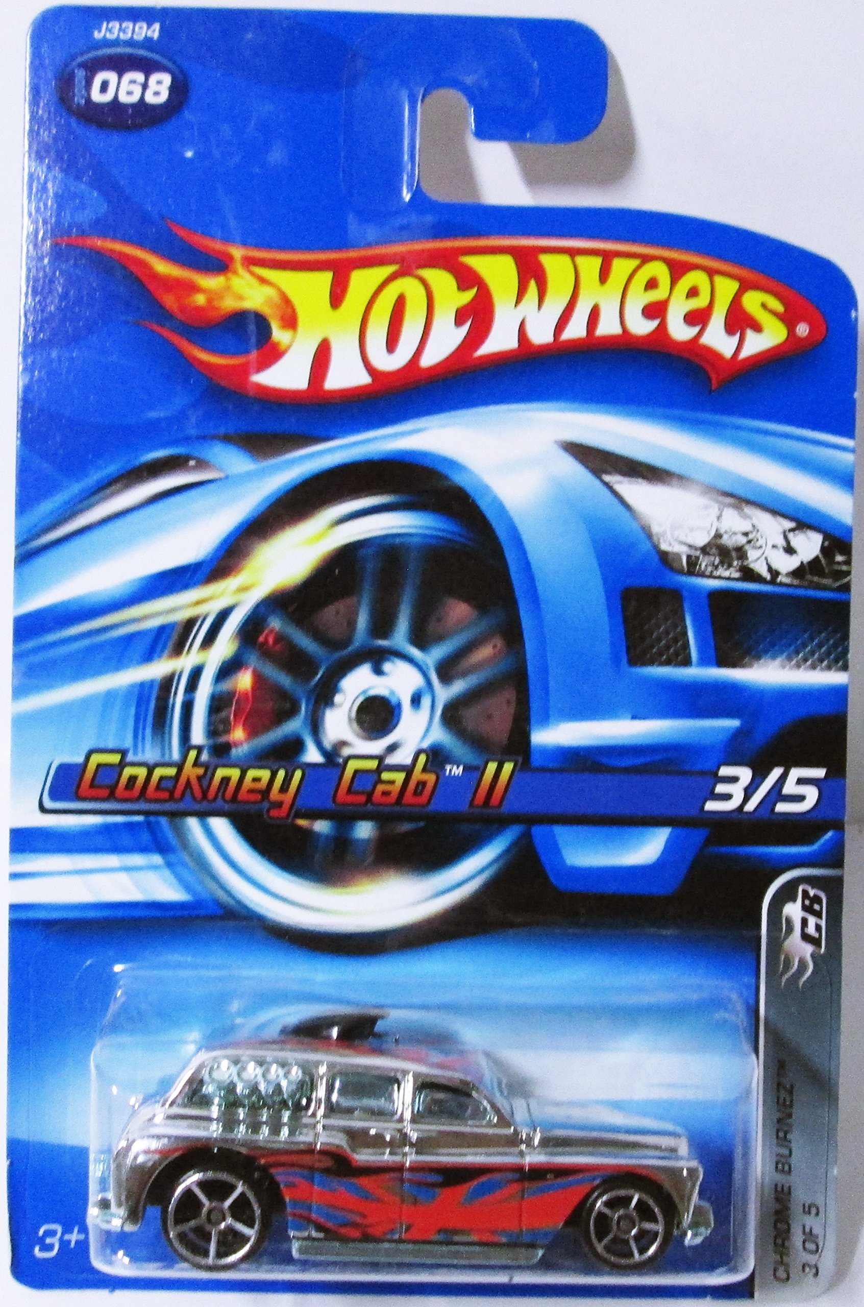 2006 Hot Wheels Chrome Burnez Cockney Cab II 3/5 Toy Car