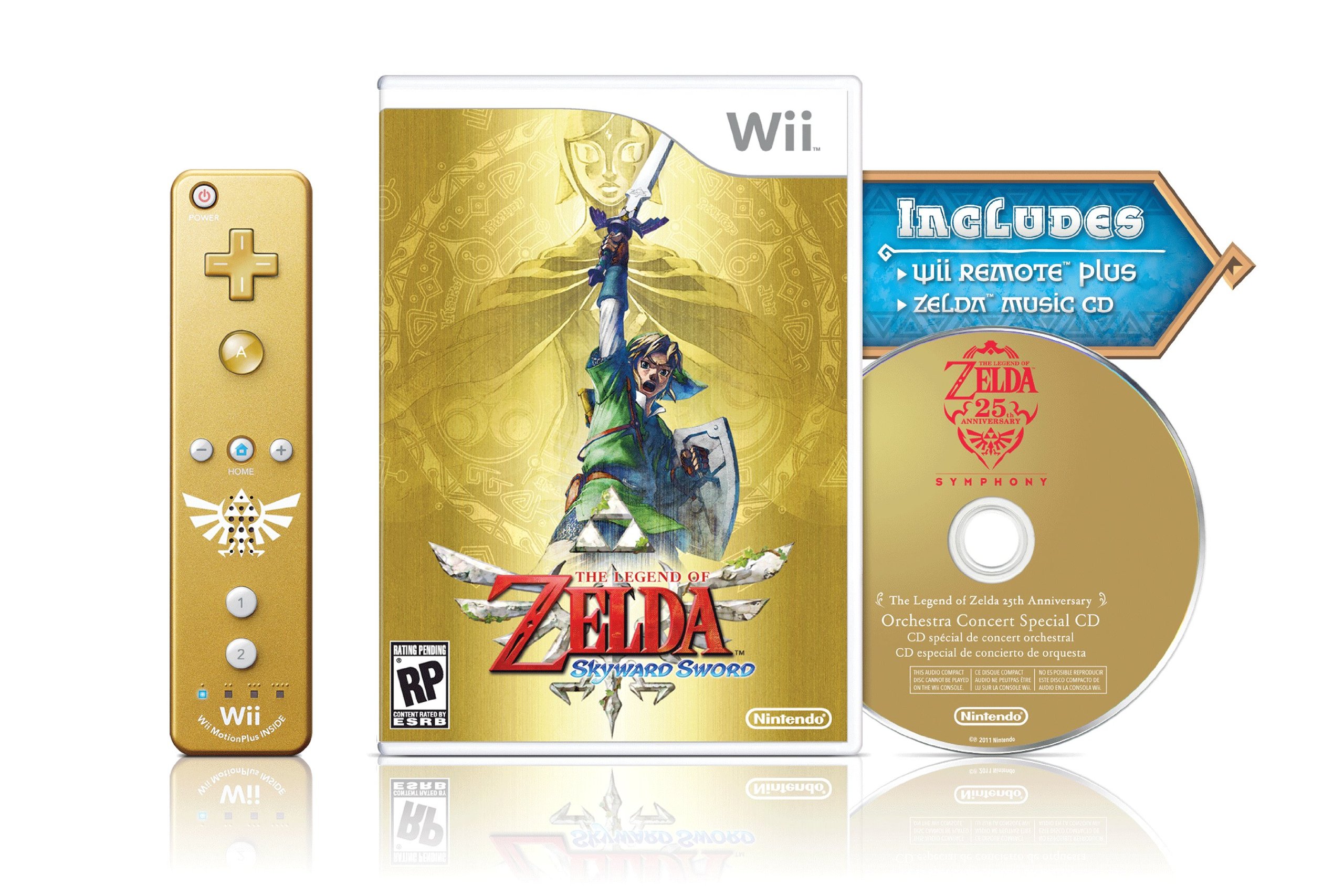 Image 0 of The Legend Of Zelda: Skyward Sword Gold Remote Bundle For Wii