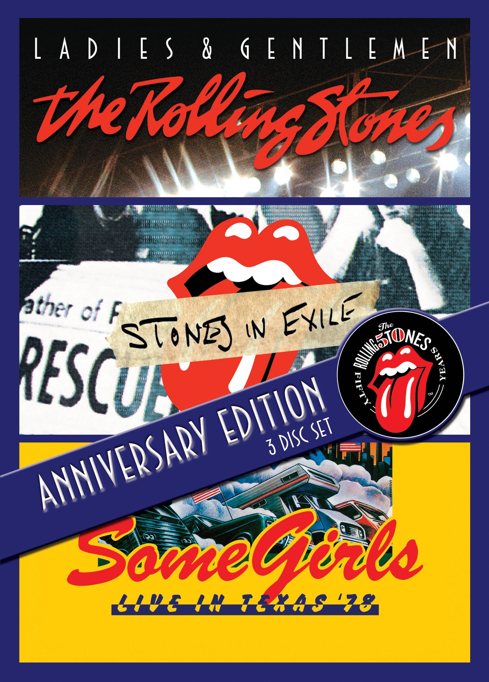 Image 0 of The Rolling Stones: Anniversary Edition: 3 Disc Set On DVD Music & Concerts Movi