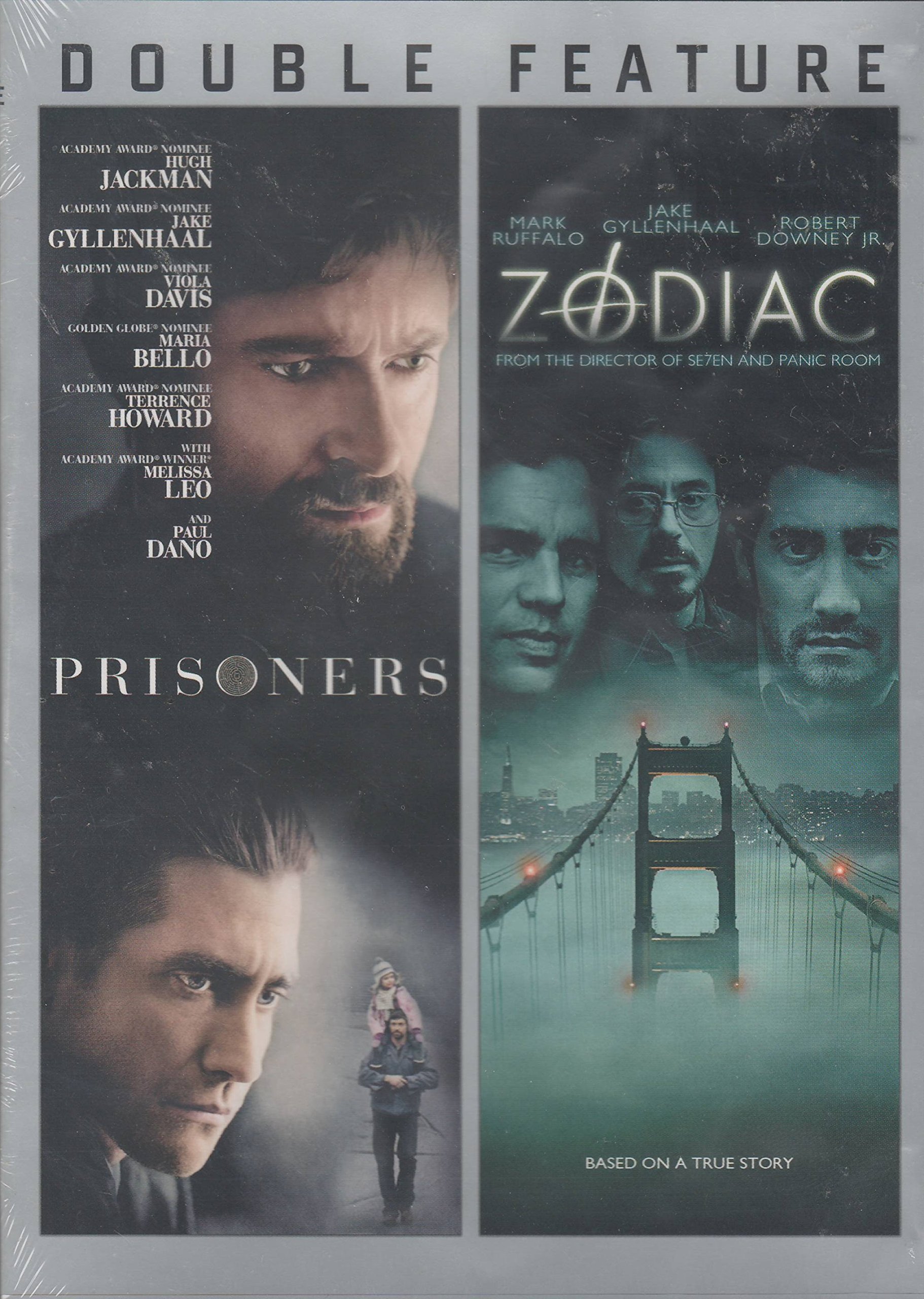 Prisoners / Zodiac Double Feature On DVD With Hugh Jackman Mark