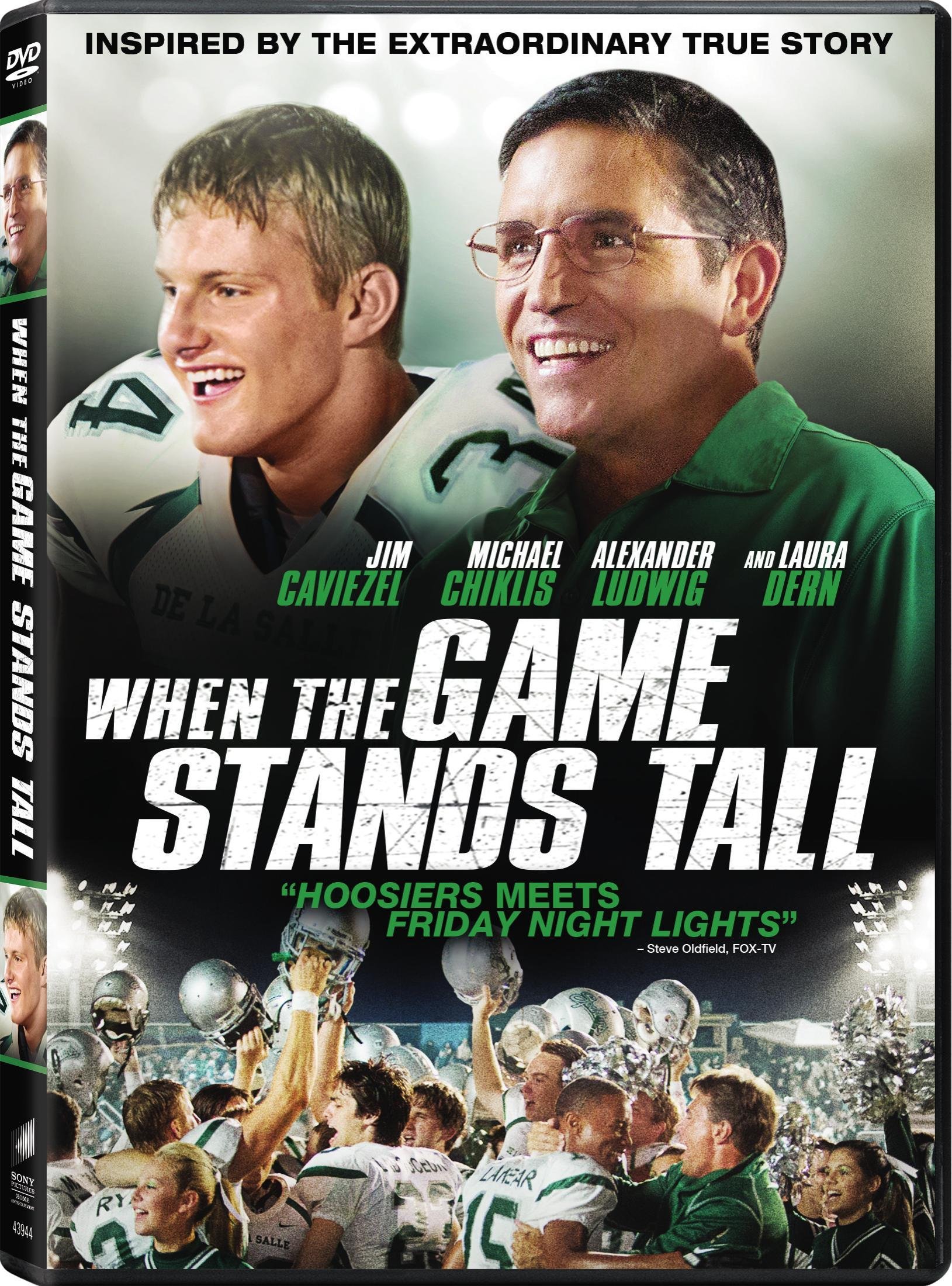 When The Game Stands Tall On DVD With Jim Caviezel Michael Chiklis Laura Dern