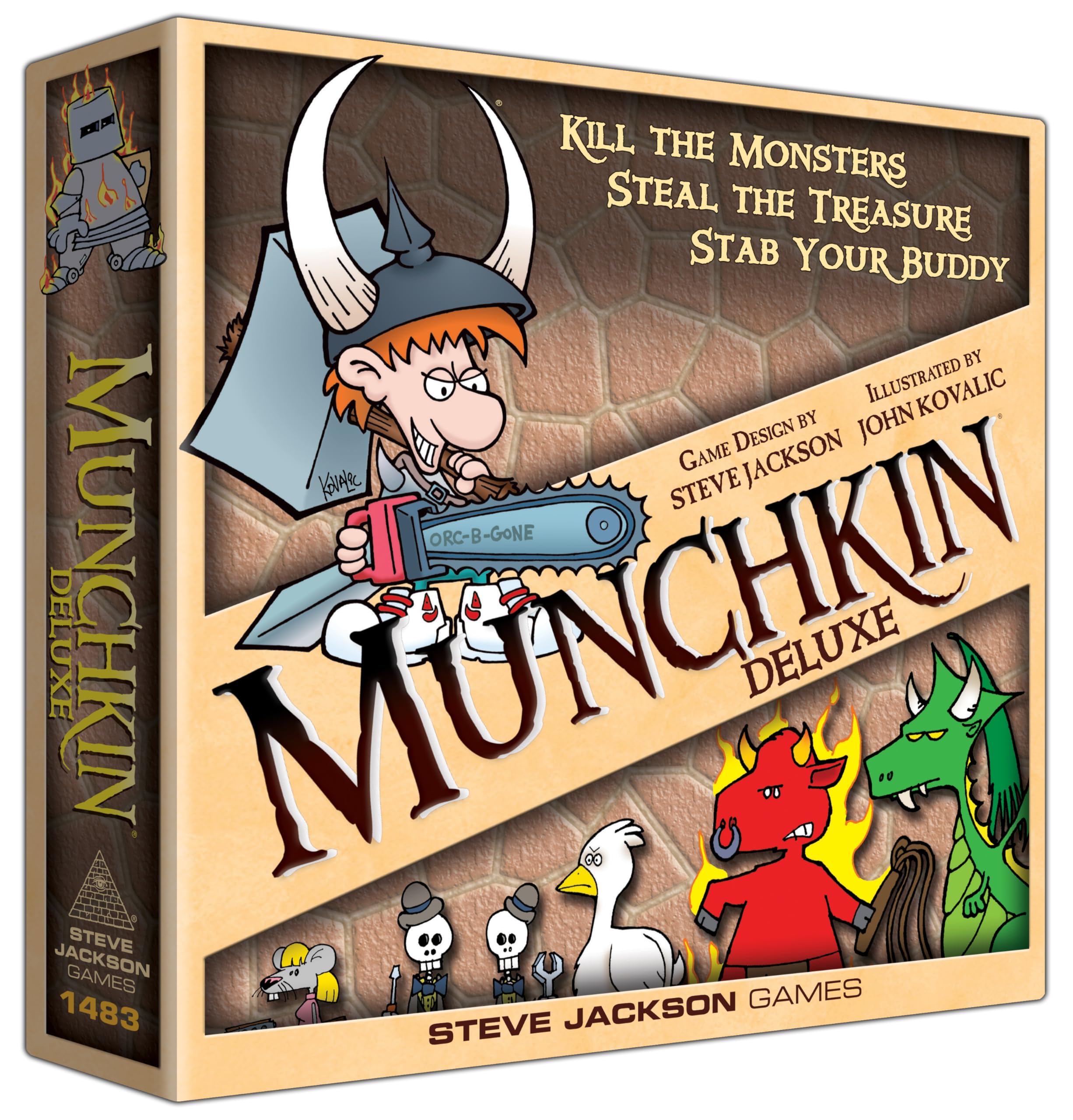 Munchkin Deluxe Board Game Base Game Family Board And Card Game Adults