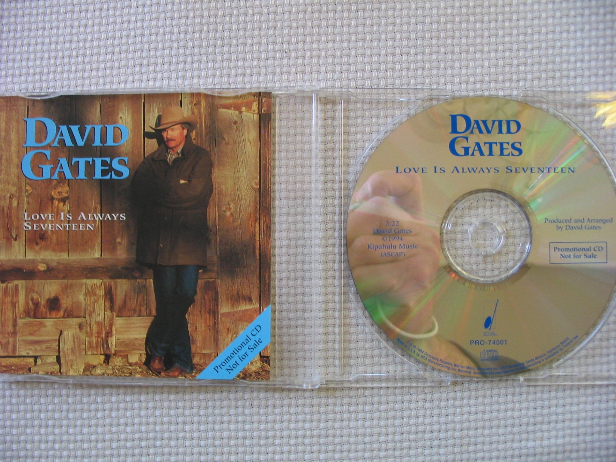 Love Is Always Seventeen By David Gates On Audio CD Album 17 Black 200