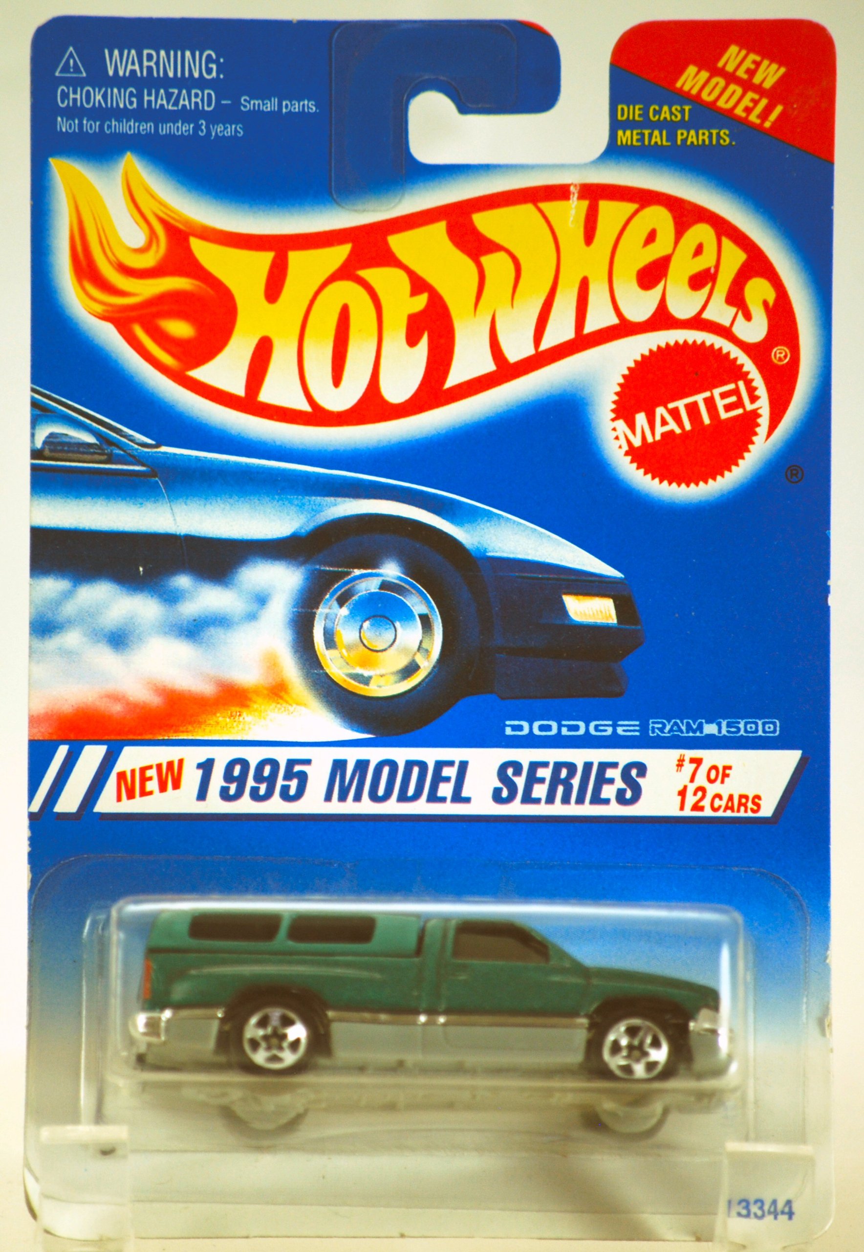 Hot Wheels 1994 Series Dodge RAM 1500 7/12 Green Toy Car