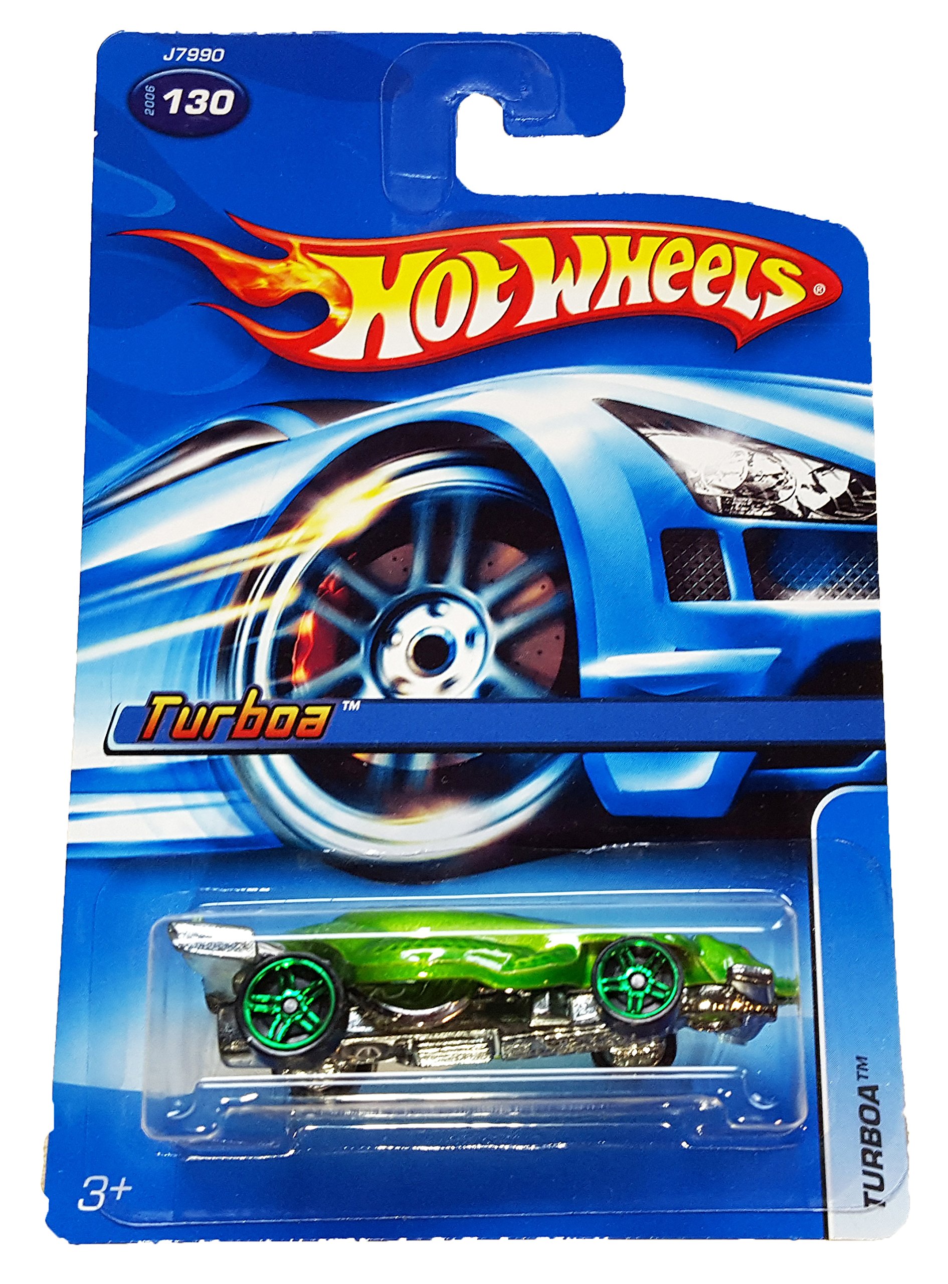 #2006-130 Turboa Green Collectible Collector Car Mattel Hot Wheels 1:6