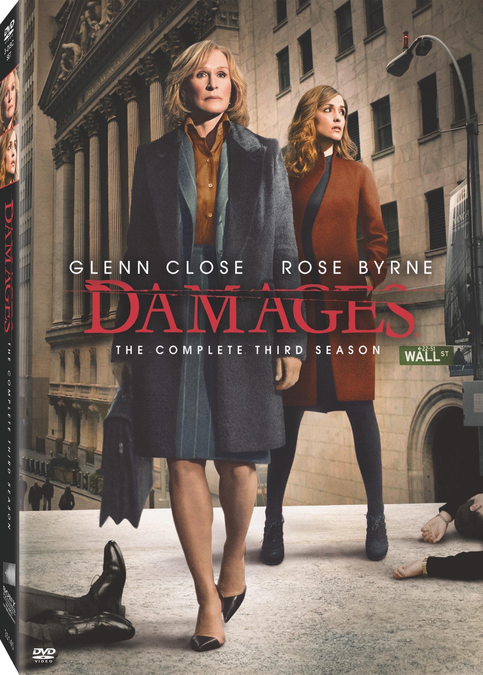 Image 0 of Damages Season 03 On DVD With Glenn Close Drama TV Series