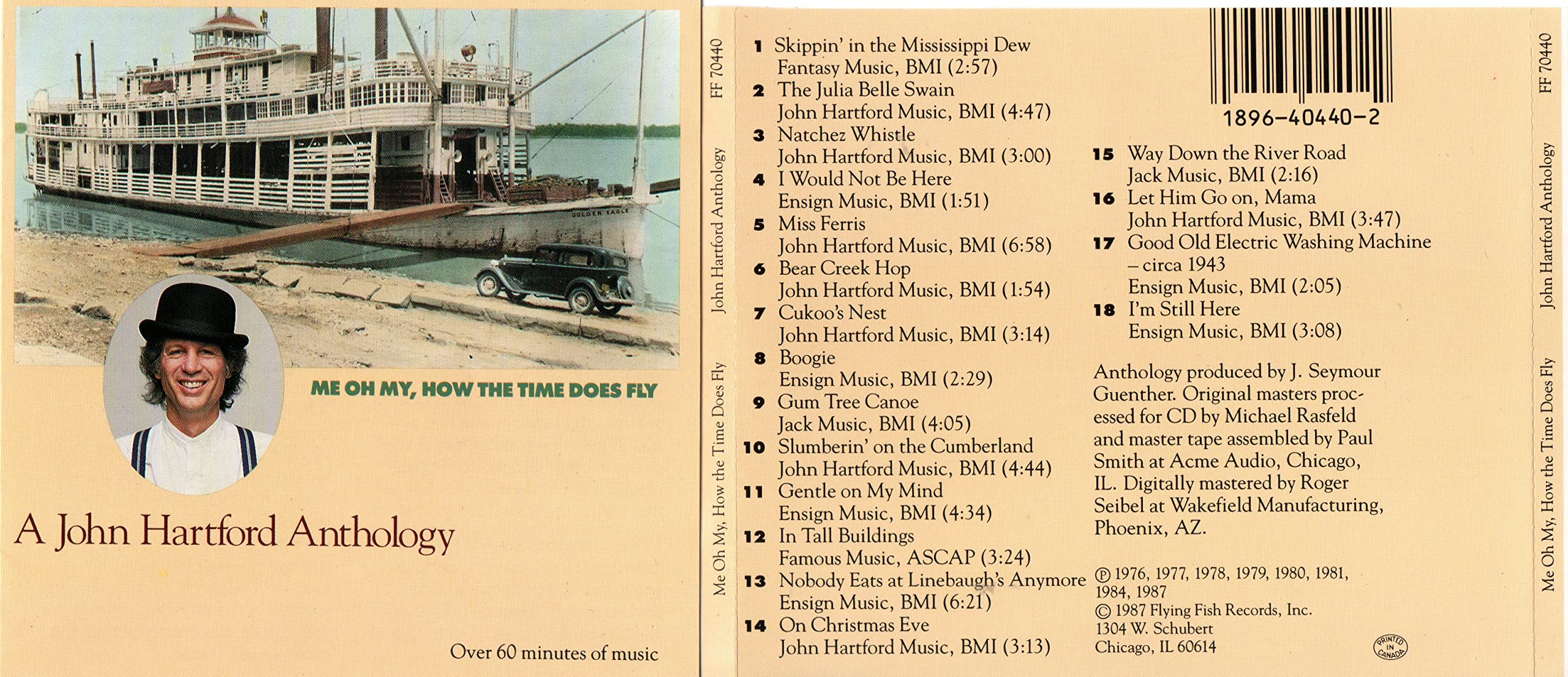 Image 0 of Me Oh My How The Time Does Fly By John Hartford On Audio CD Album