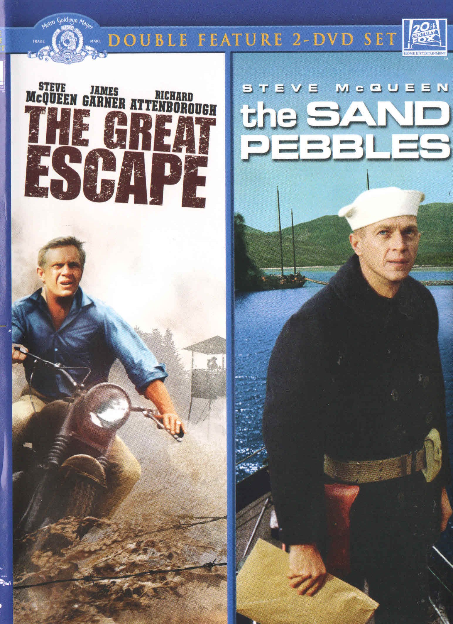 Great Escape / Sand Pebbles On DVD With Steve McQueen Richard