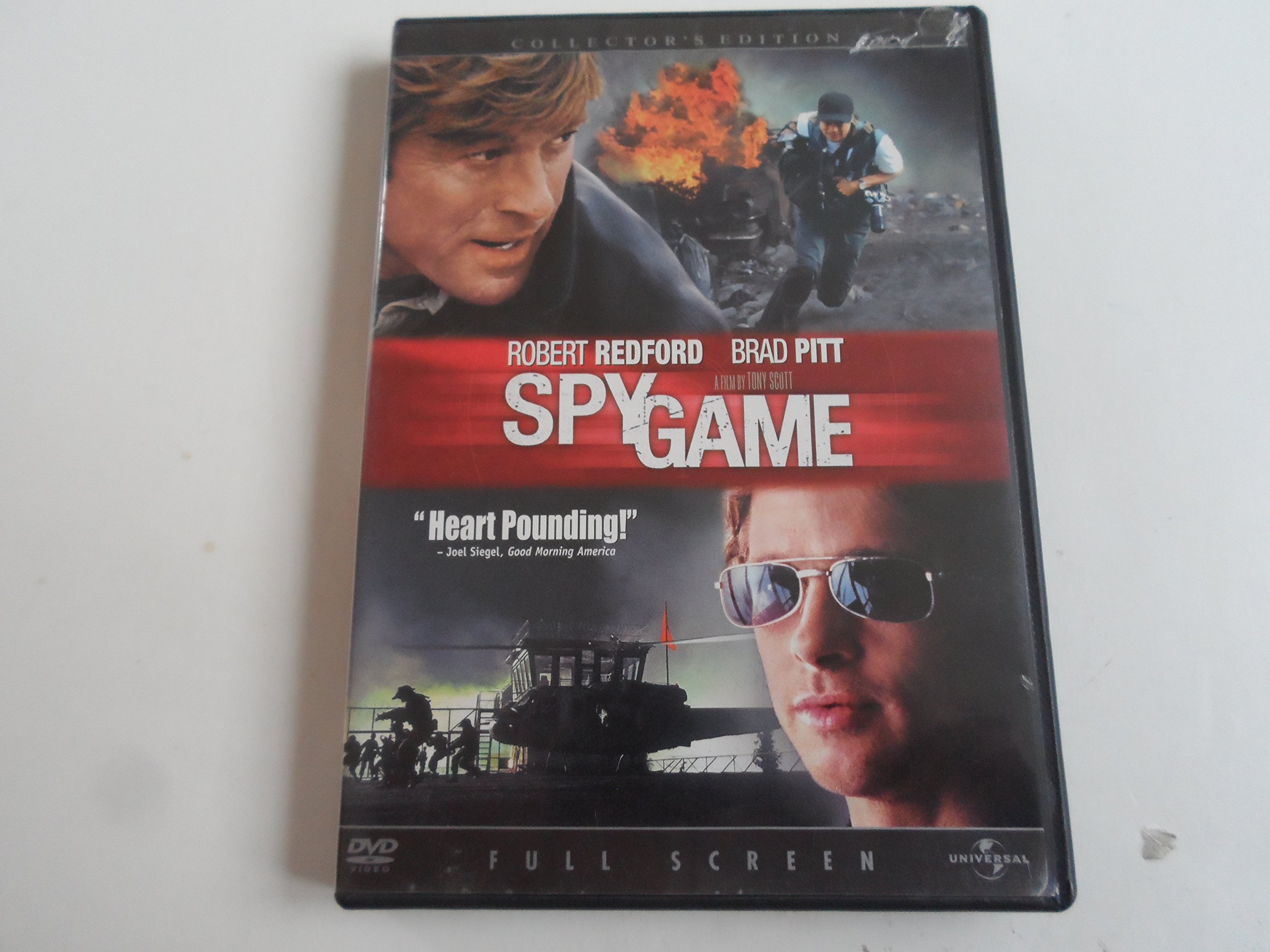 Spy Game On DVD With Robert Redford Brad Pitt