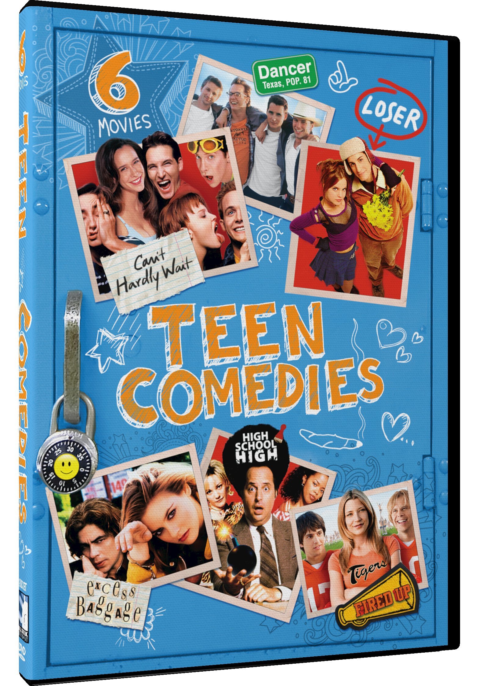 Teen Comedies 6 Movie Set Can't Hardly Wait Loser High School High